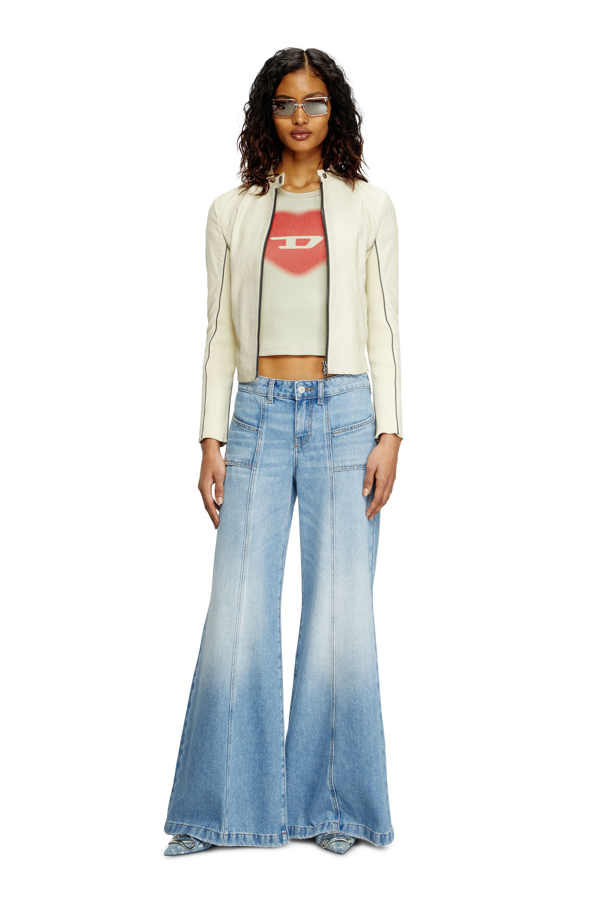Women's Flare Jeans | Low Waist D-Akii | Light Blue | Diesel HU