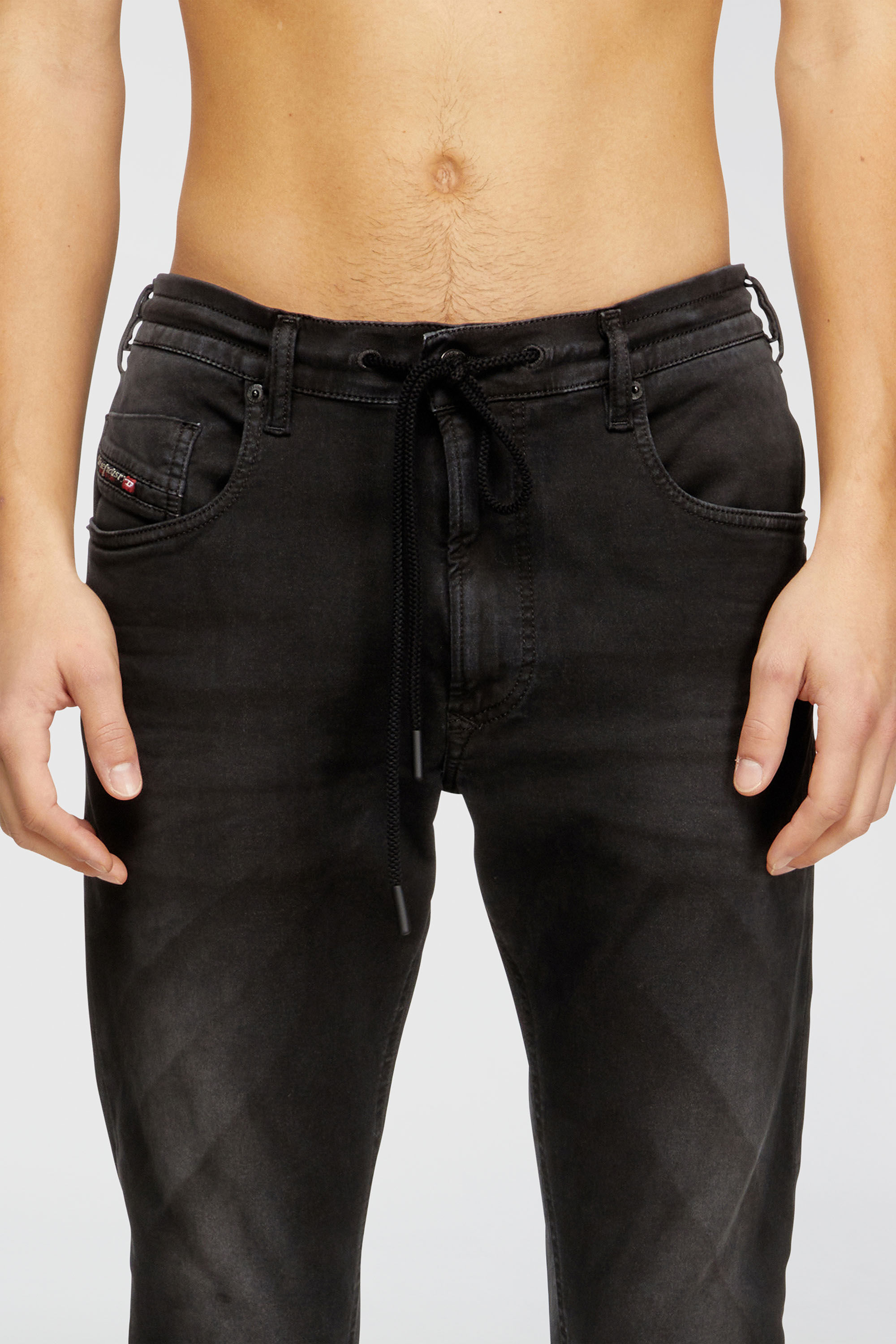 Diesel - Man's Regular 2032 D-Krooley Joggjeans&reg; 0670M, Black - 5