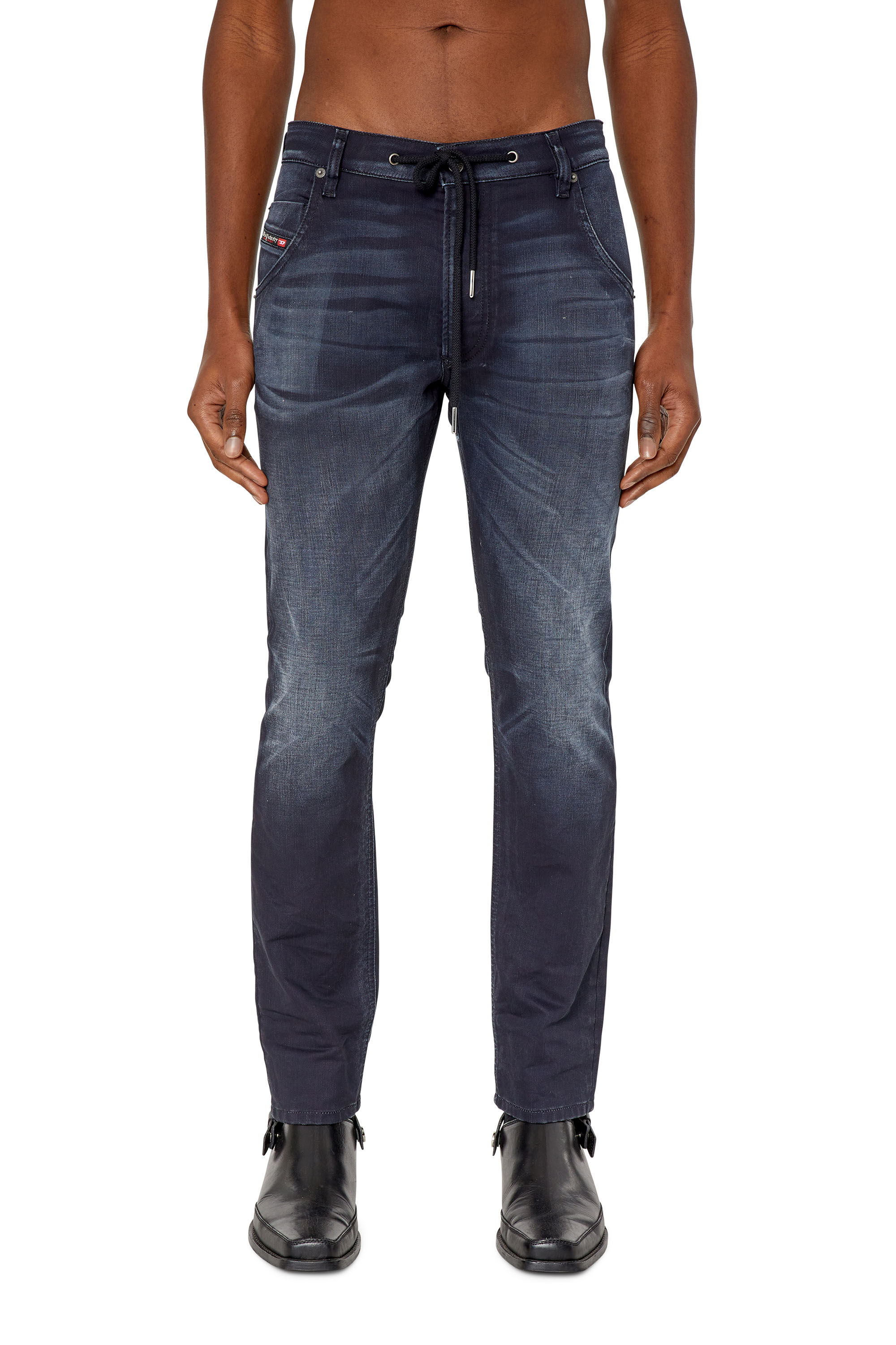 Diesel - Tapered Krooley JoggJeans® 068CR, Black/Dark grey - Image 3