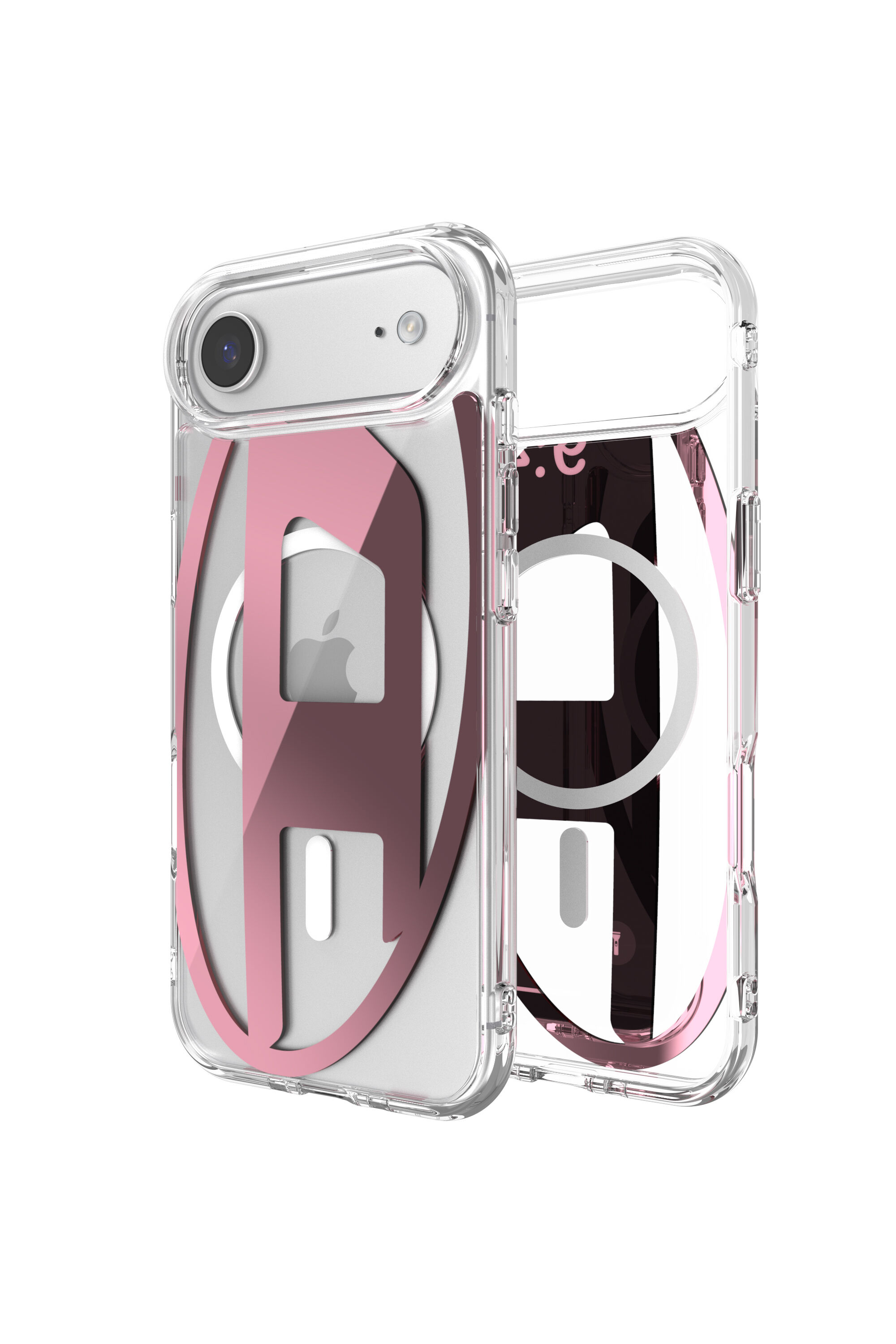 Women's Oval D metallic case with magsafe for iPhone 17 Air | Pink