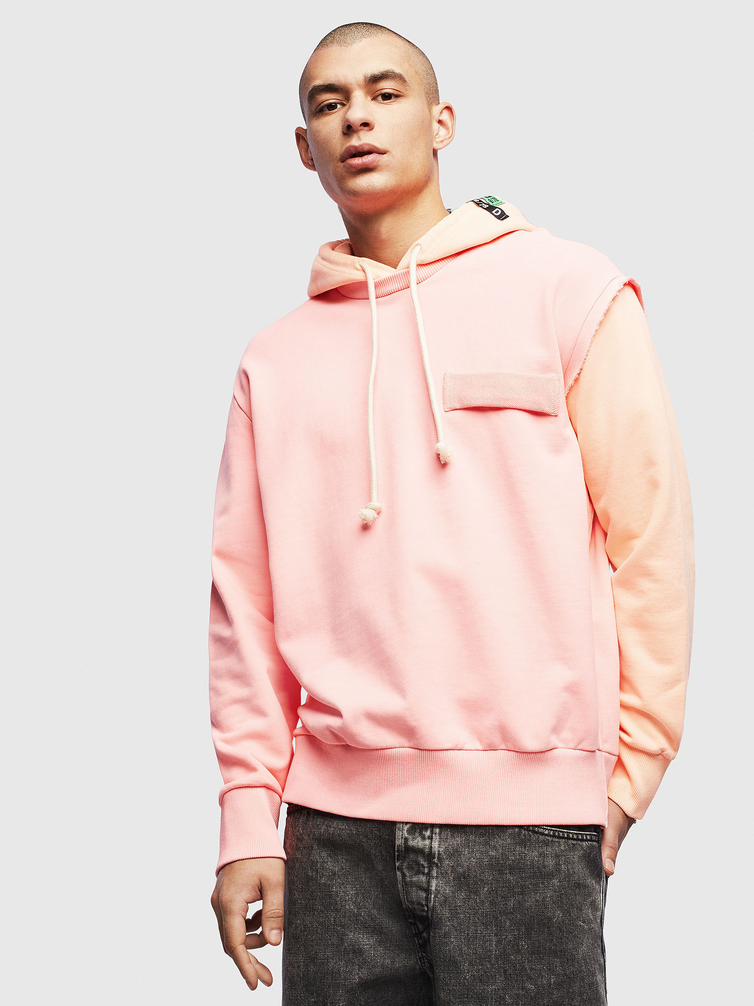 pink colour sweatshirt