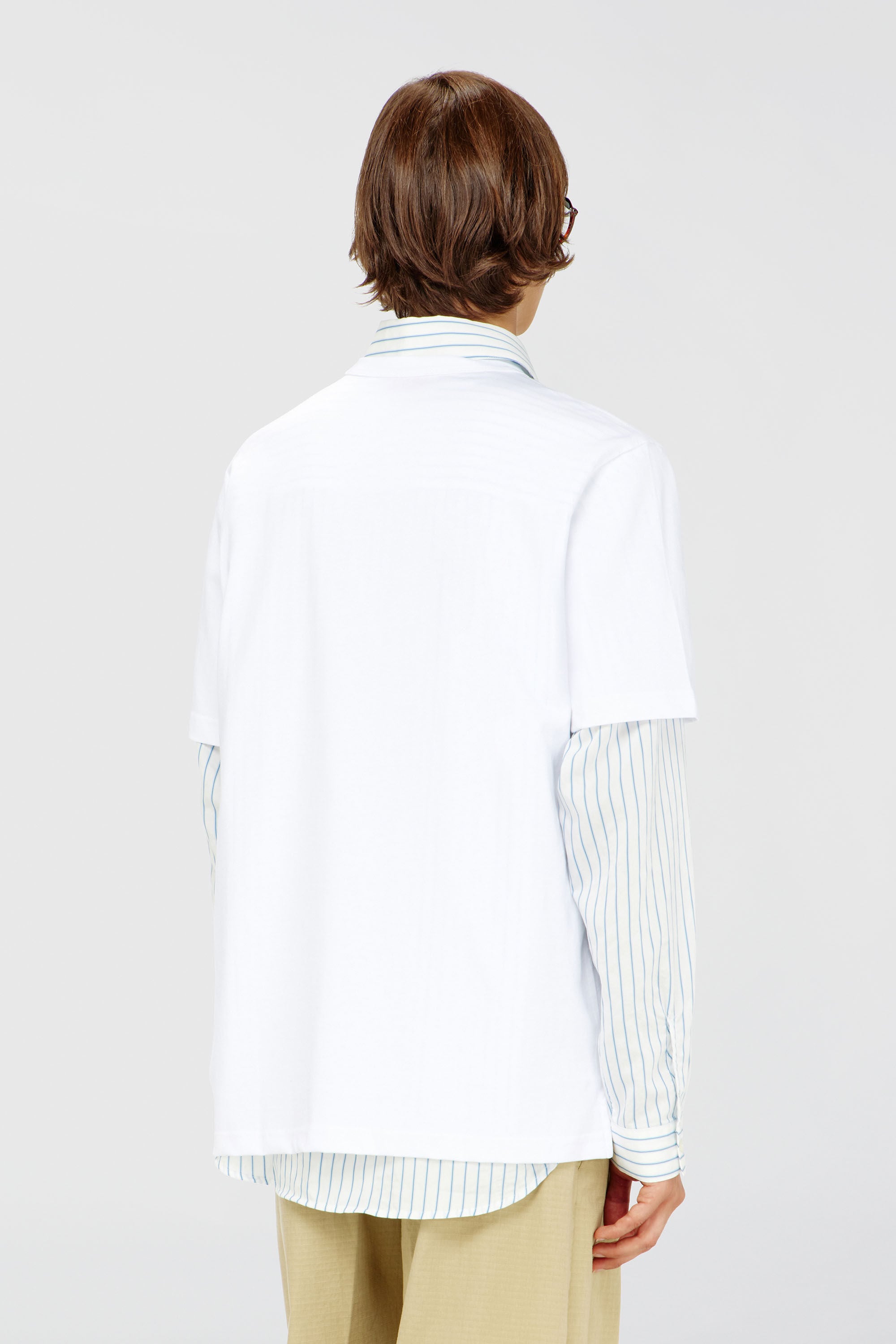 Diesel - T-ADJUST-OD, Man's T-shirt with metallic Oval D in White - 4
