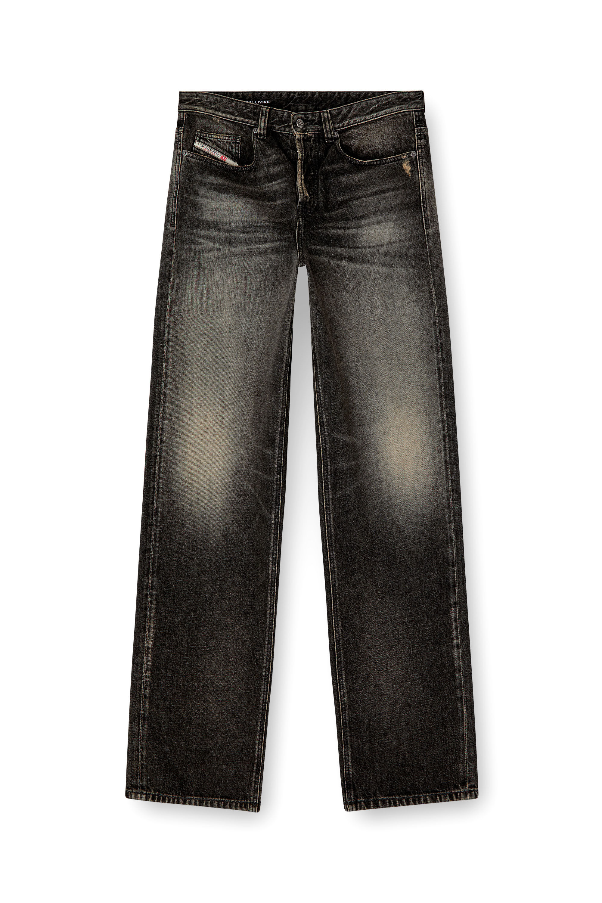 Men's Relaxed Jeans | Black/Dark grey | Diesel 2001 D-Macro Men's Relaxed Jeans | Black/Dark grey | Diesel 2001 D-Macro