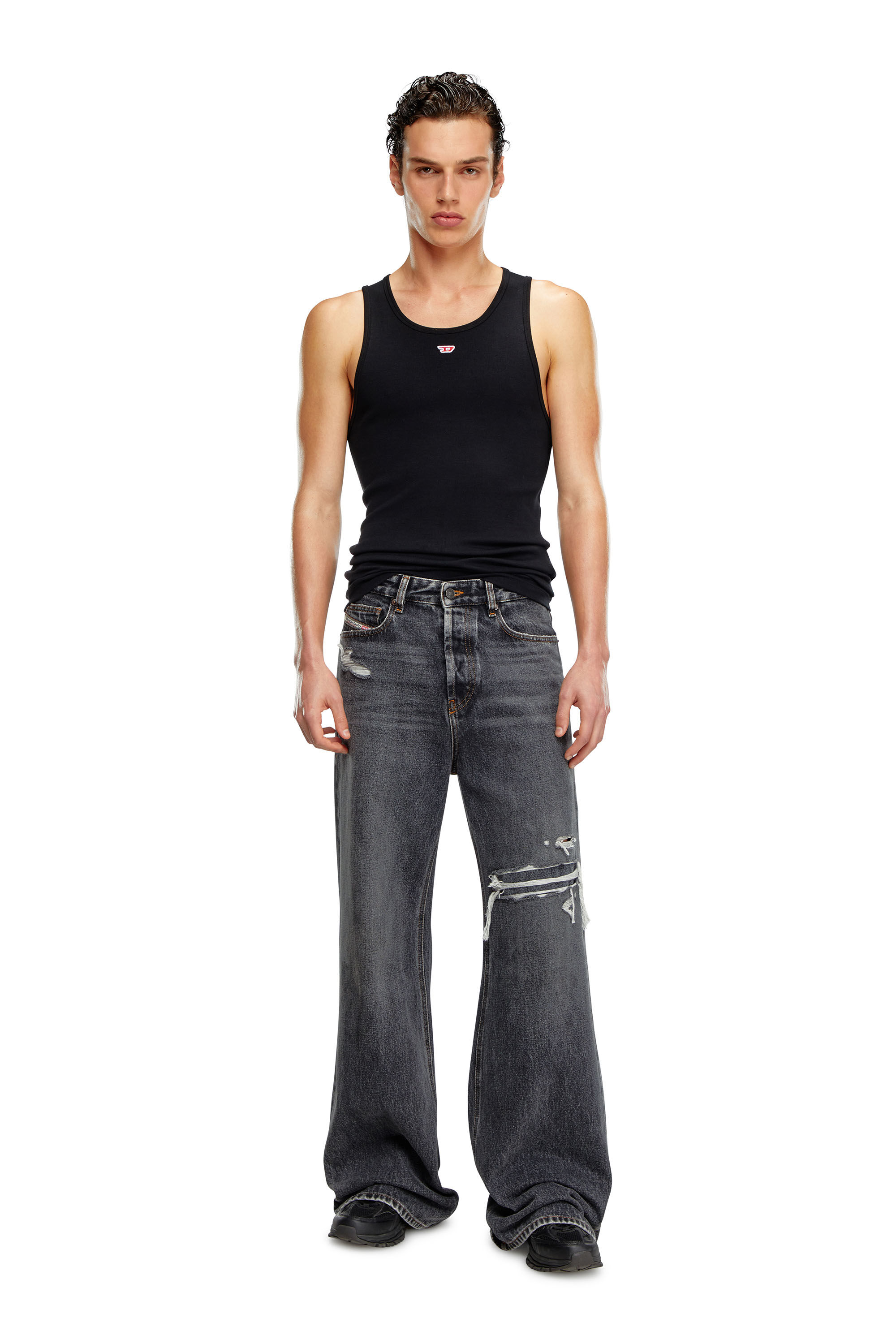 1996 D-Sire Woman: Relaxed Black/Dark grey Baggy Jeans | Diesel