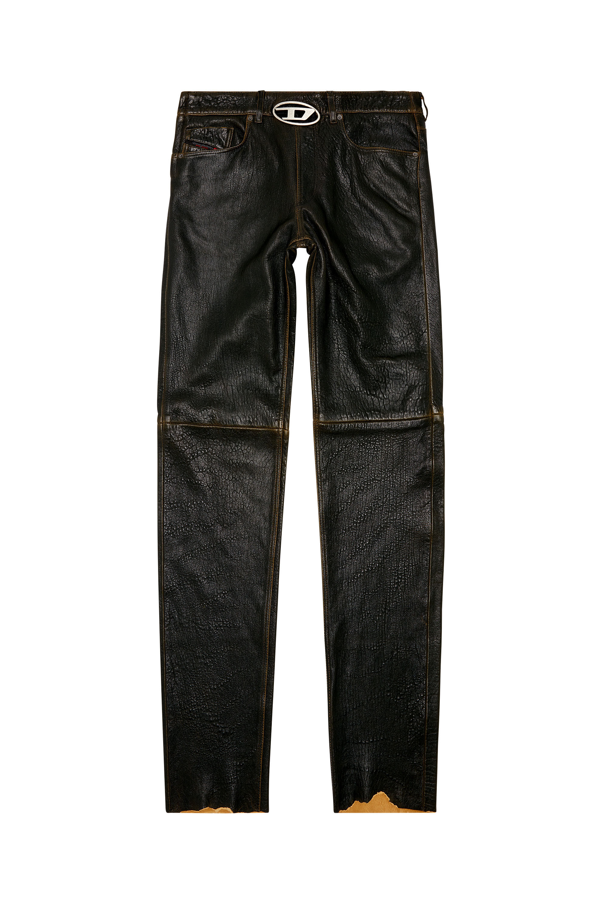Diesel leather trousers online