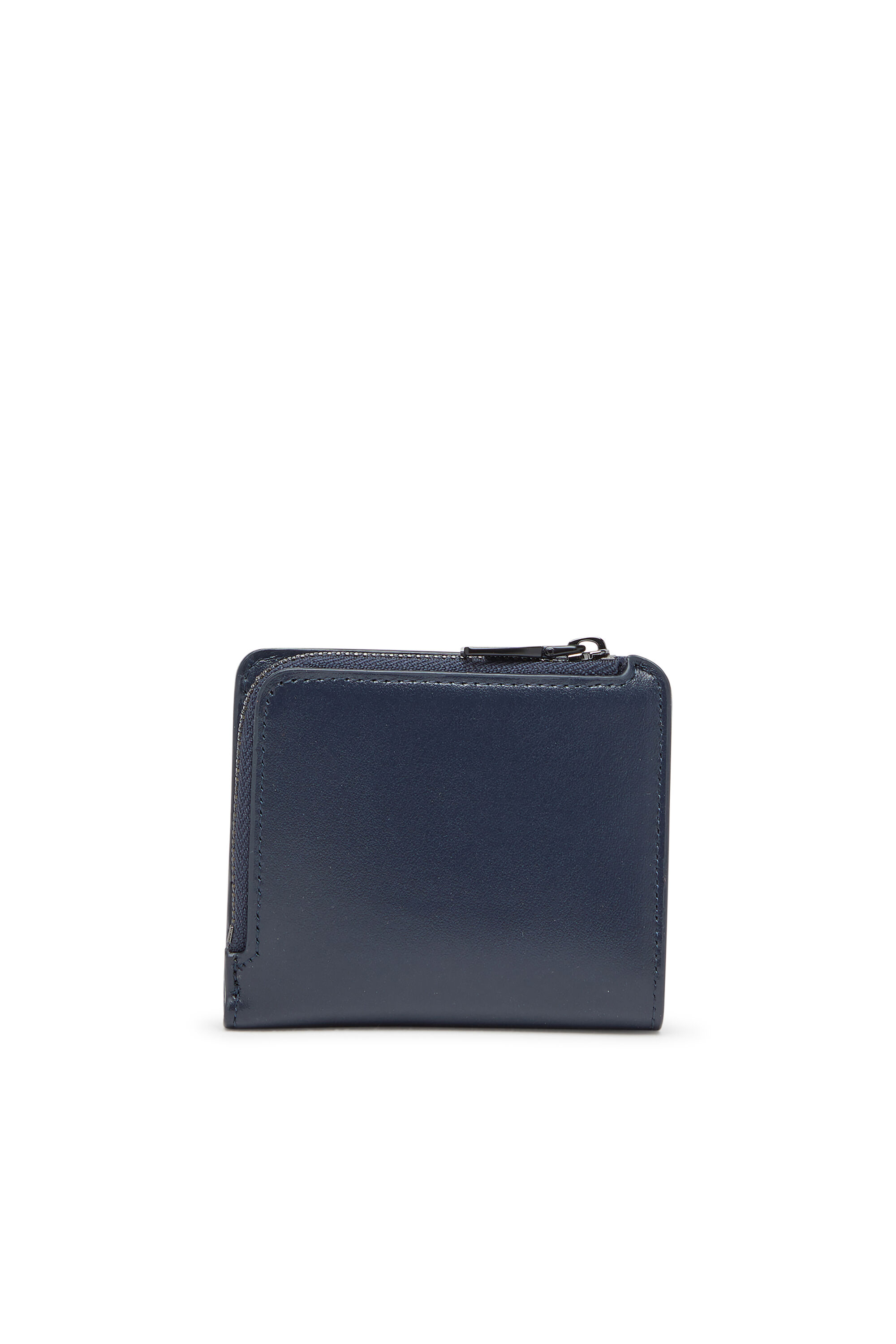 Diesel - HOLI -D BI FOLD ZIP L, Man's Zipped leather card holder in Blue - 2