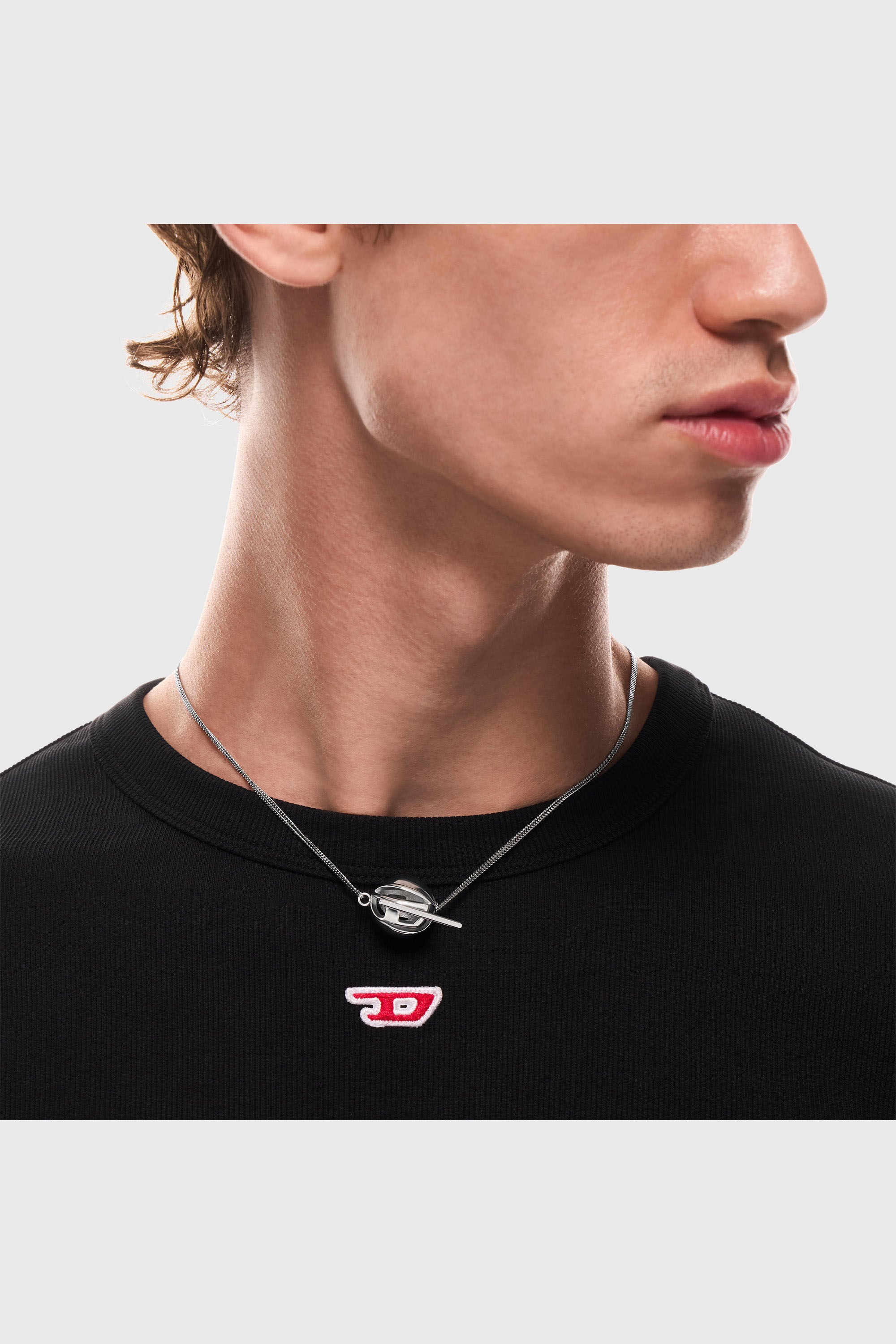 Diesel - DX1716040, Unisex's Stainless Steel Pendant Necklace in Silver - 3