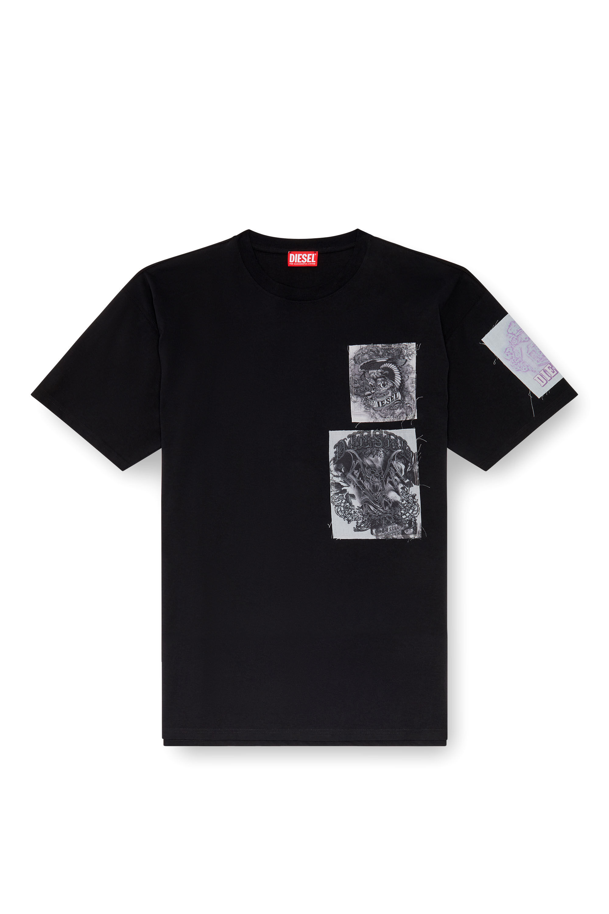 Vintage 90s Diesel Ultra Violent Skin Block T Shirt Very
