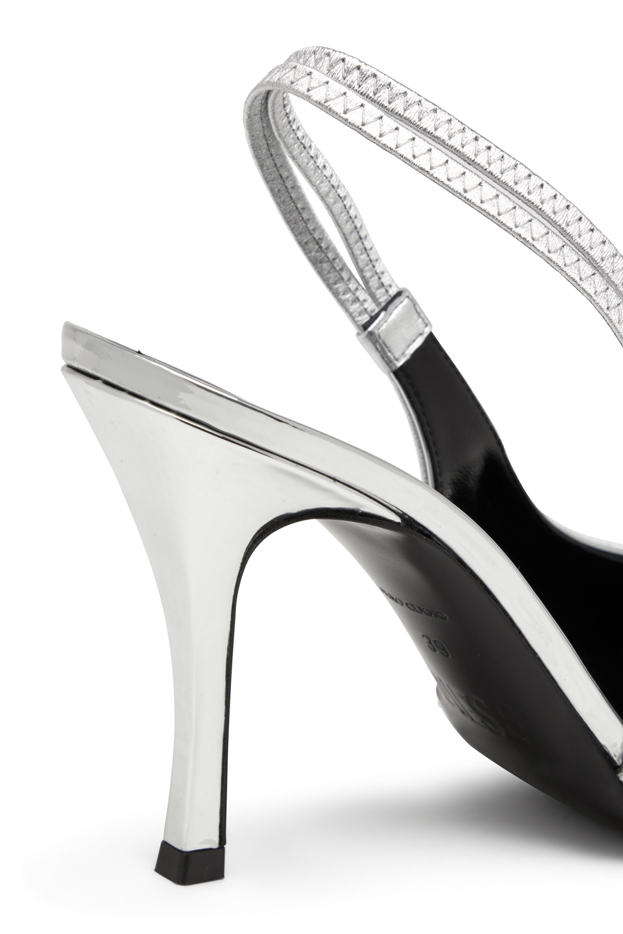 Women's D-Venus-Slingback pumps with mirror finish | Silver