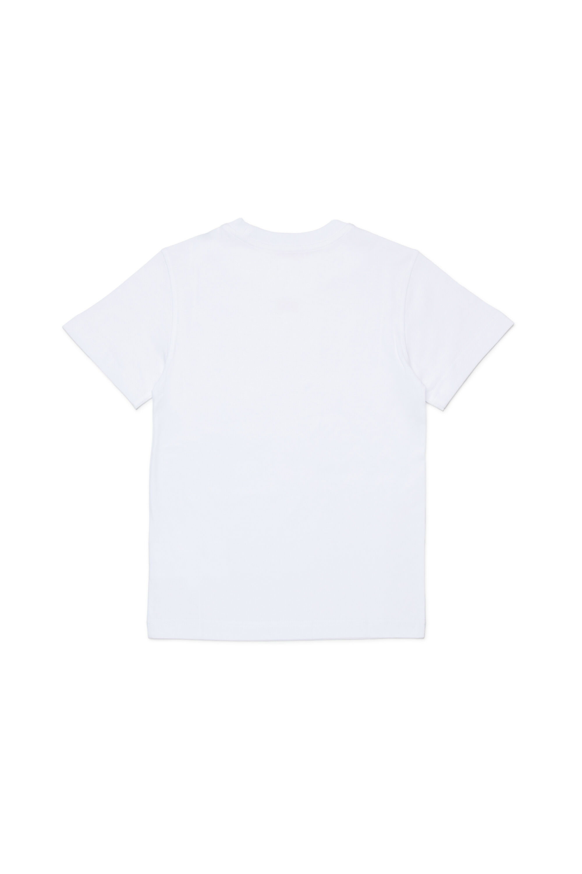 Diesel - TJUSTR7, Man's Cotton T-shirt with small Biscotto logo in White - 2