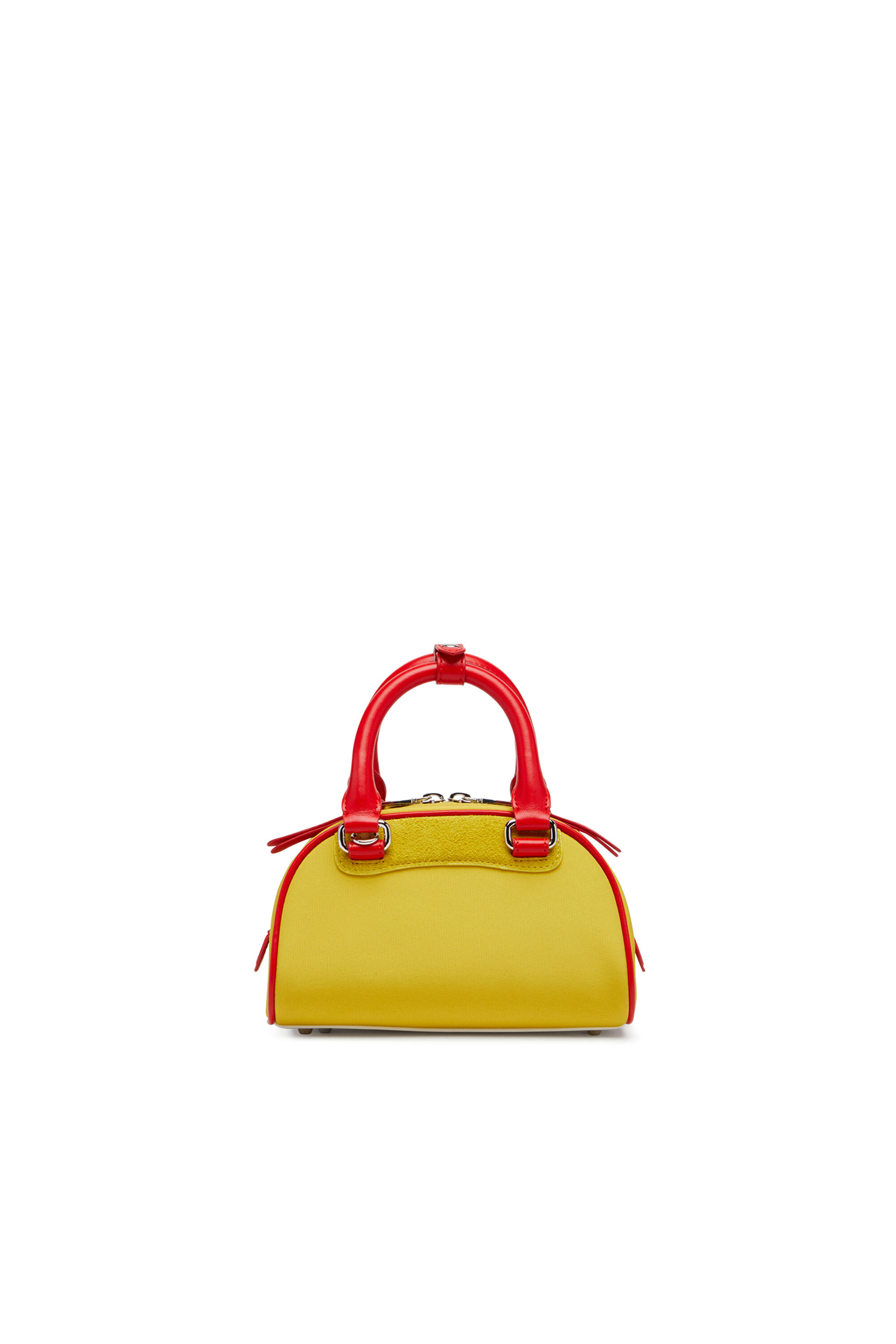 Women's 1DR Dome-Colour-block small bowling bag | Yellow | Diesel