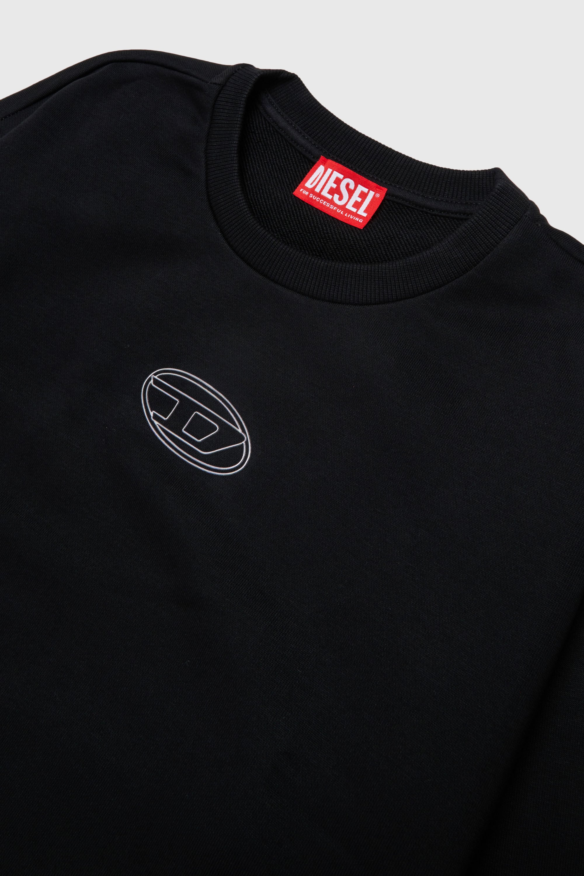 Diesel - SALILLY, Woman's Sweatshirt with Oval D logo in Black - 3