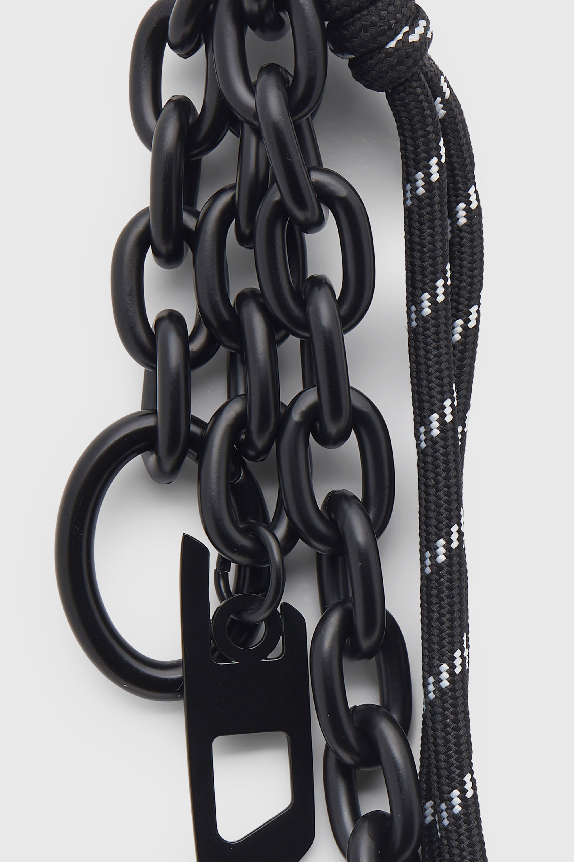 Diesel - CHAIN-D L, Unisex's Charm in chain and rope in Black - 2