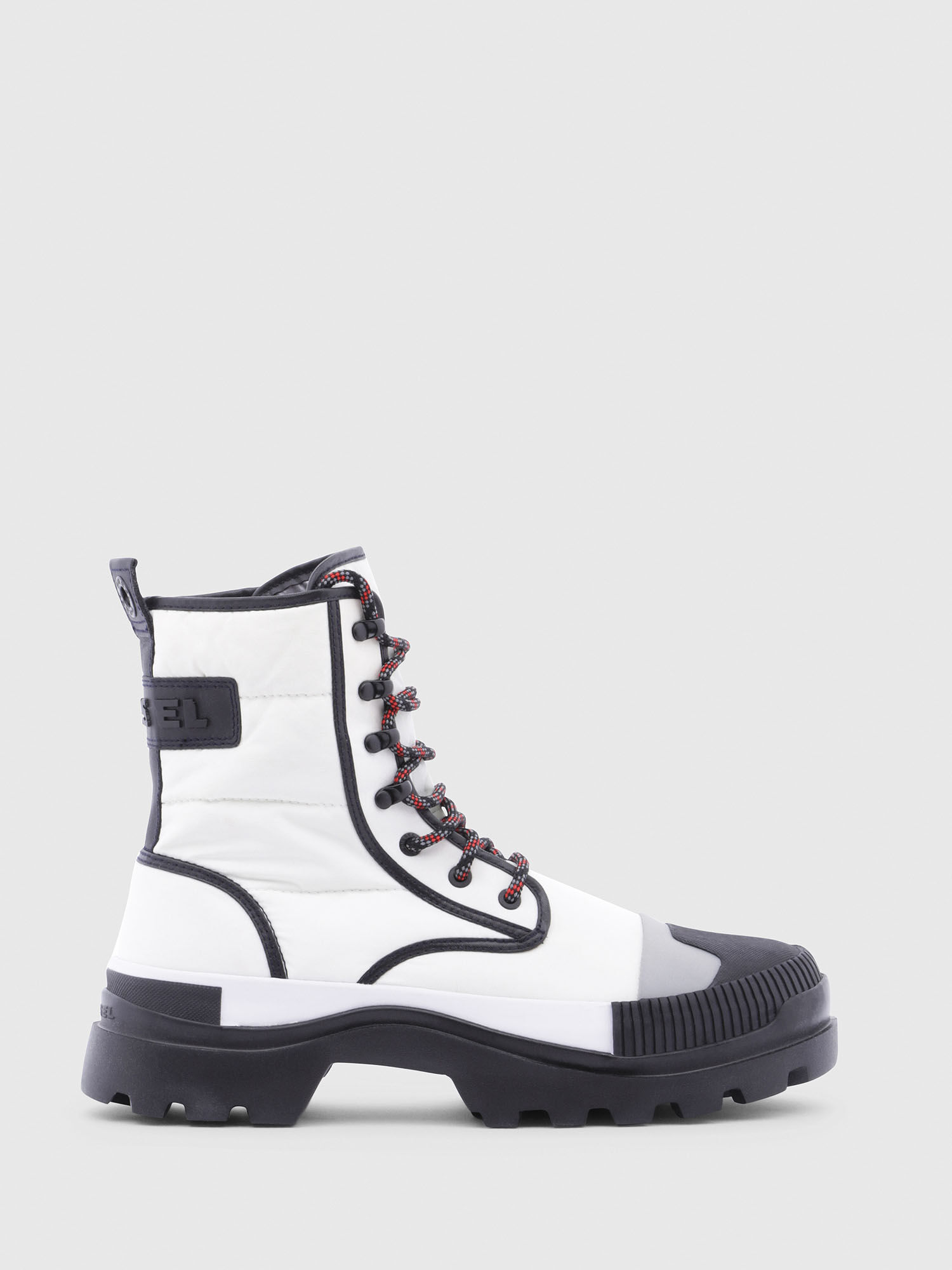 white lug sole boots