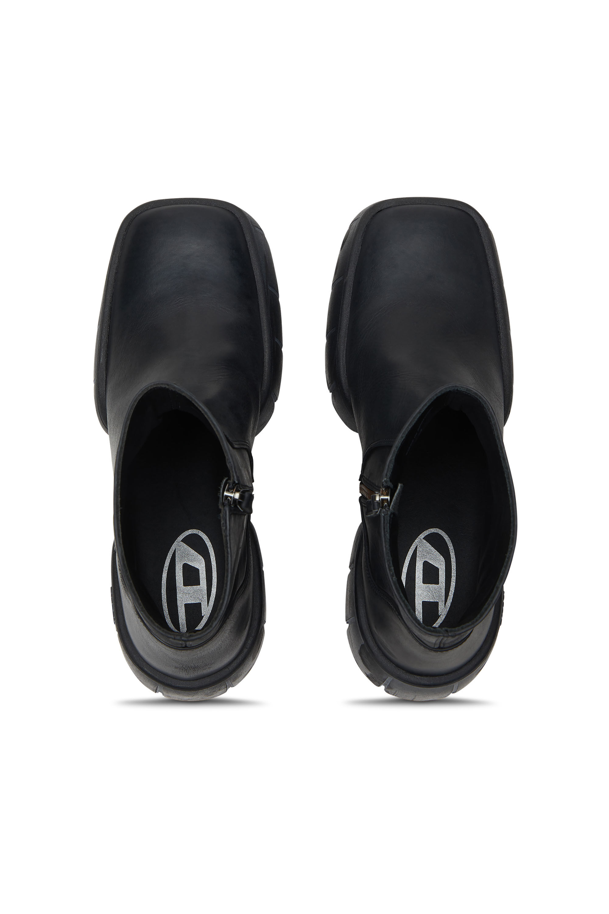 Men's D-Tex-Oiled leather ankle boots with split sole | Black | Diesel