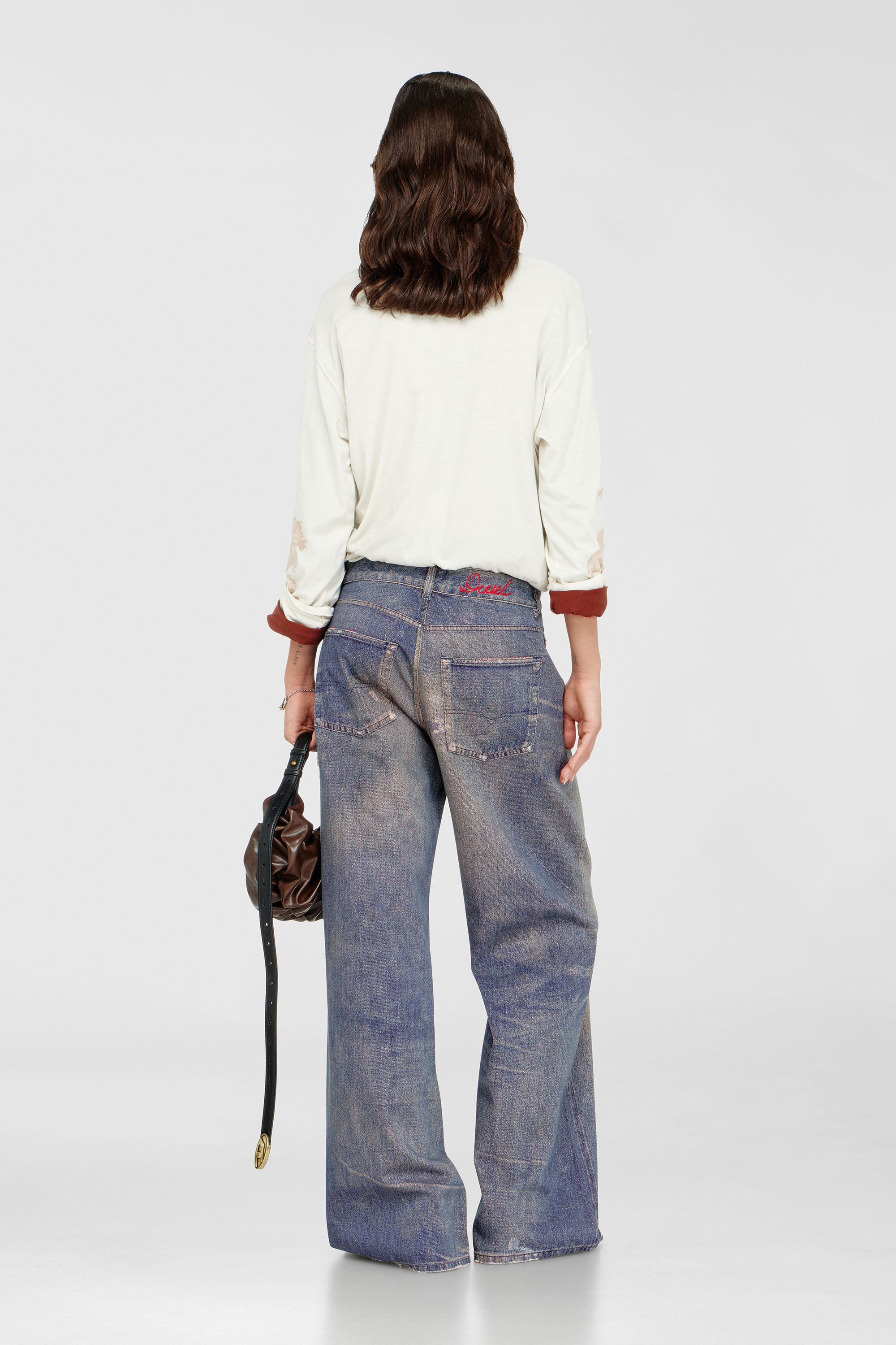 Diesel - Woman's Relaxed Jeans 1996 D-Sire 09P95, Dark Blue - 3