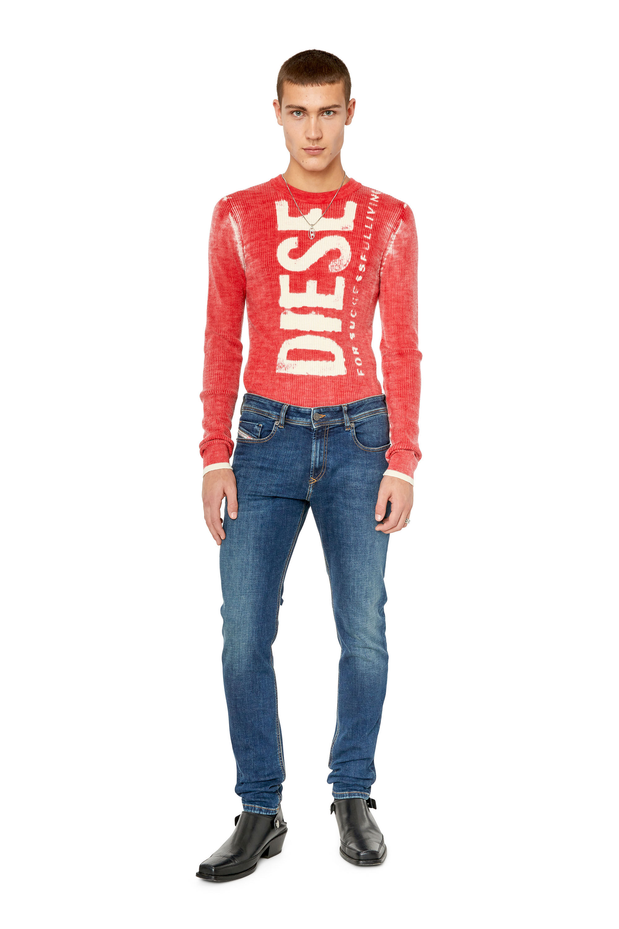 Diesel - 1979 Sleenker 09E95 Skinny Jeans, Dark Blue - Image 1