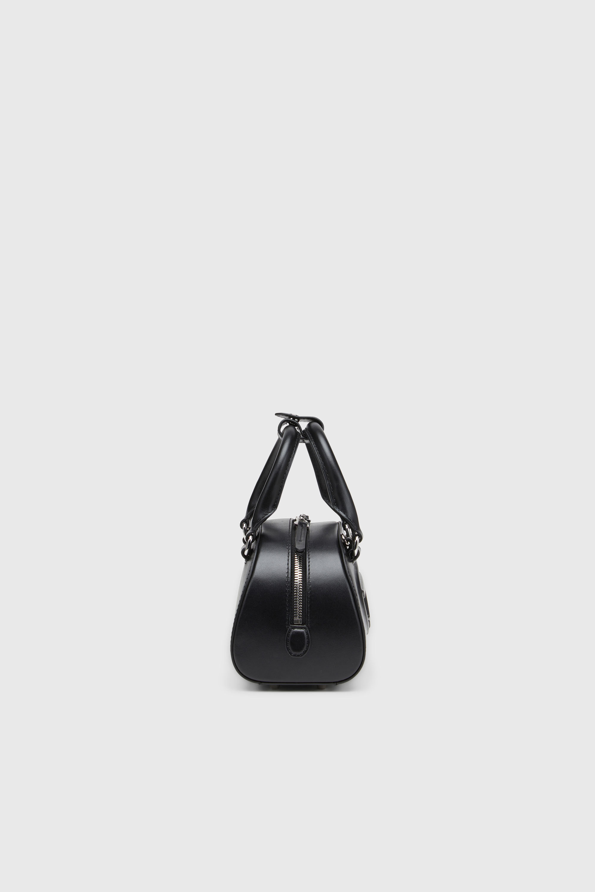 Diesel - 1DR DOME CROSSBODY, Woman's 1DR Dome-Leather Small bowling bag in Black - 5