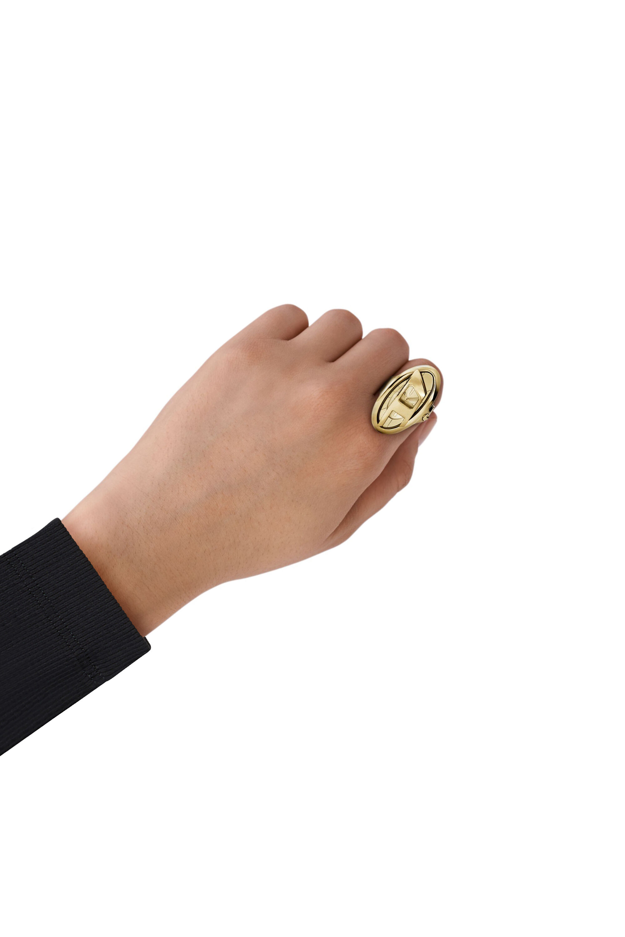 Women's D-Era gold-tone stainless steel ring watch | Gold | Diesel