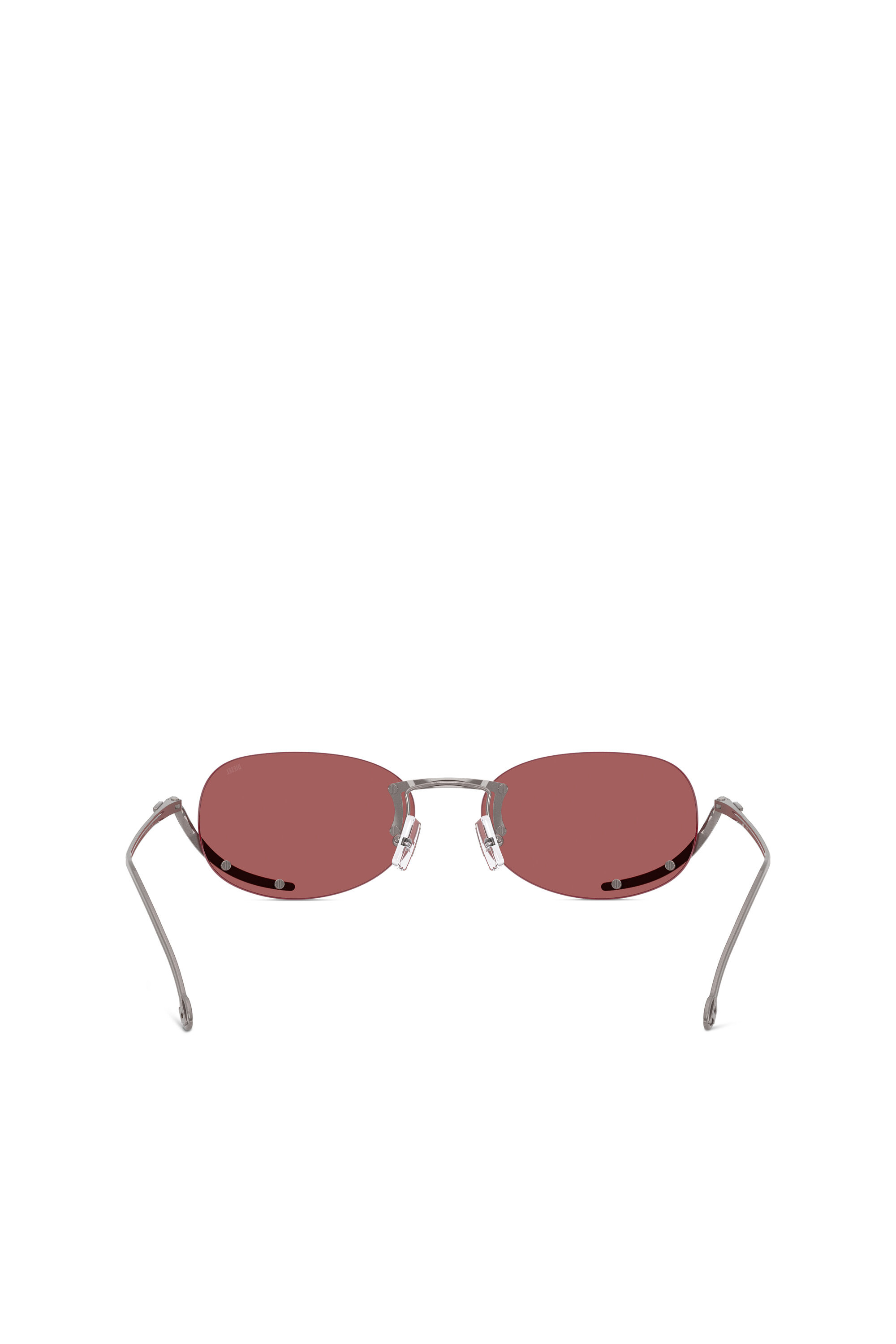 Diesel - 0DL1004, Unisex's Oval sunglasses in Red - 3