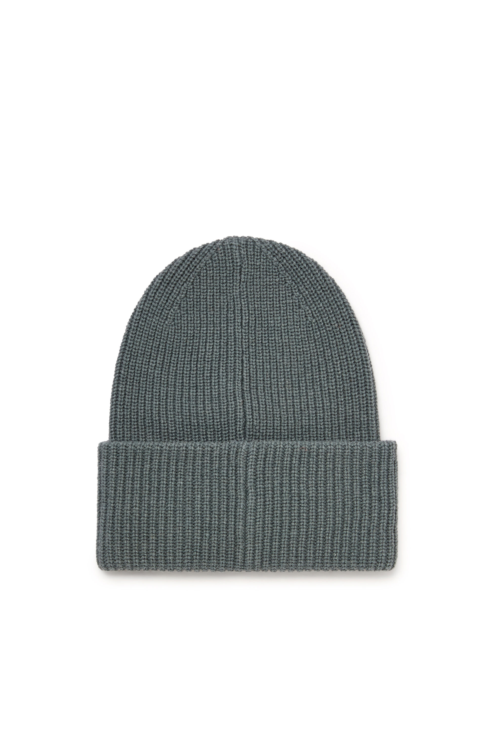 Diesel - K-PHAT, Unisex's Wool beanie with logo patches in Grey - 2