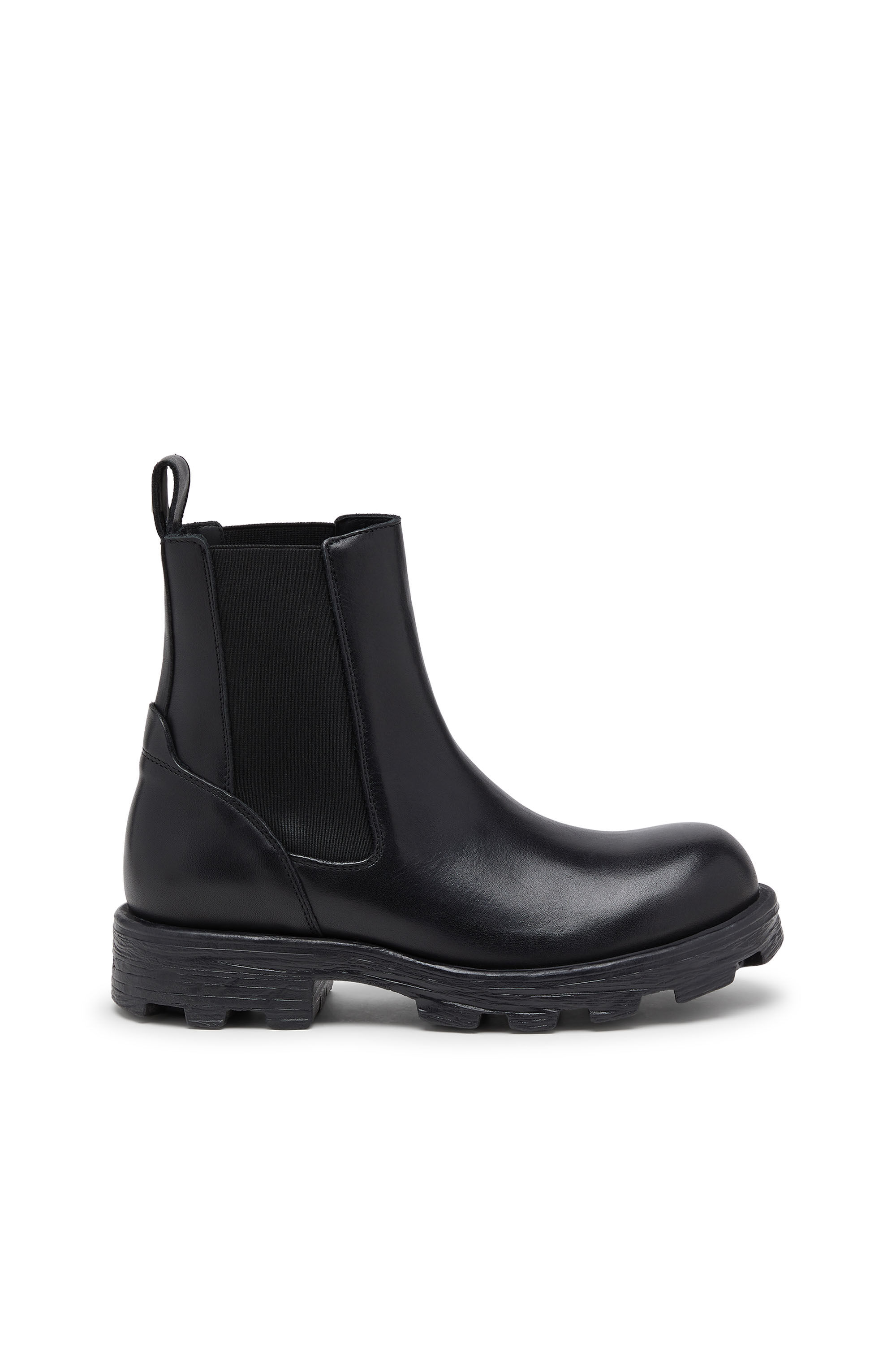 Men's D-Hammer-Chelsea boots in leather | Black | Diesel