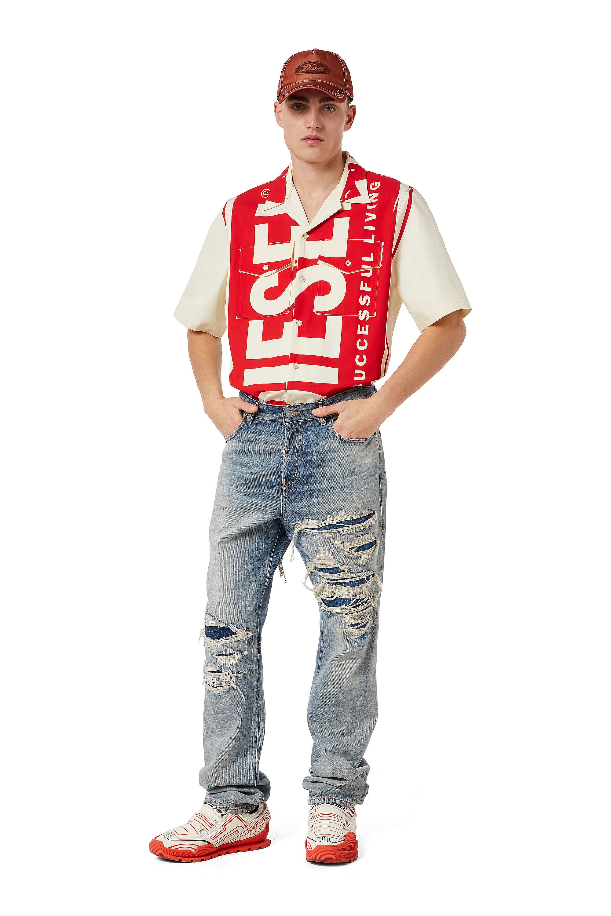 Diesel - S-MAC-A, White/Red - Image 1