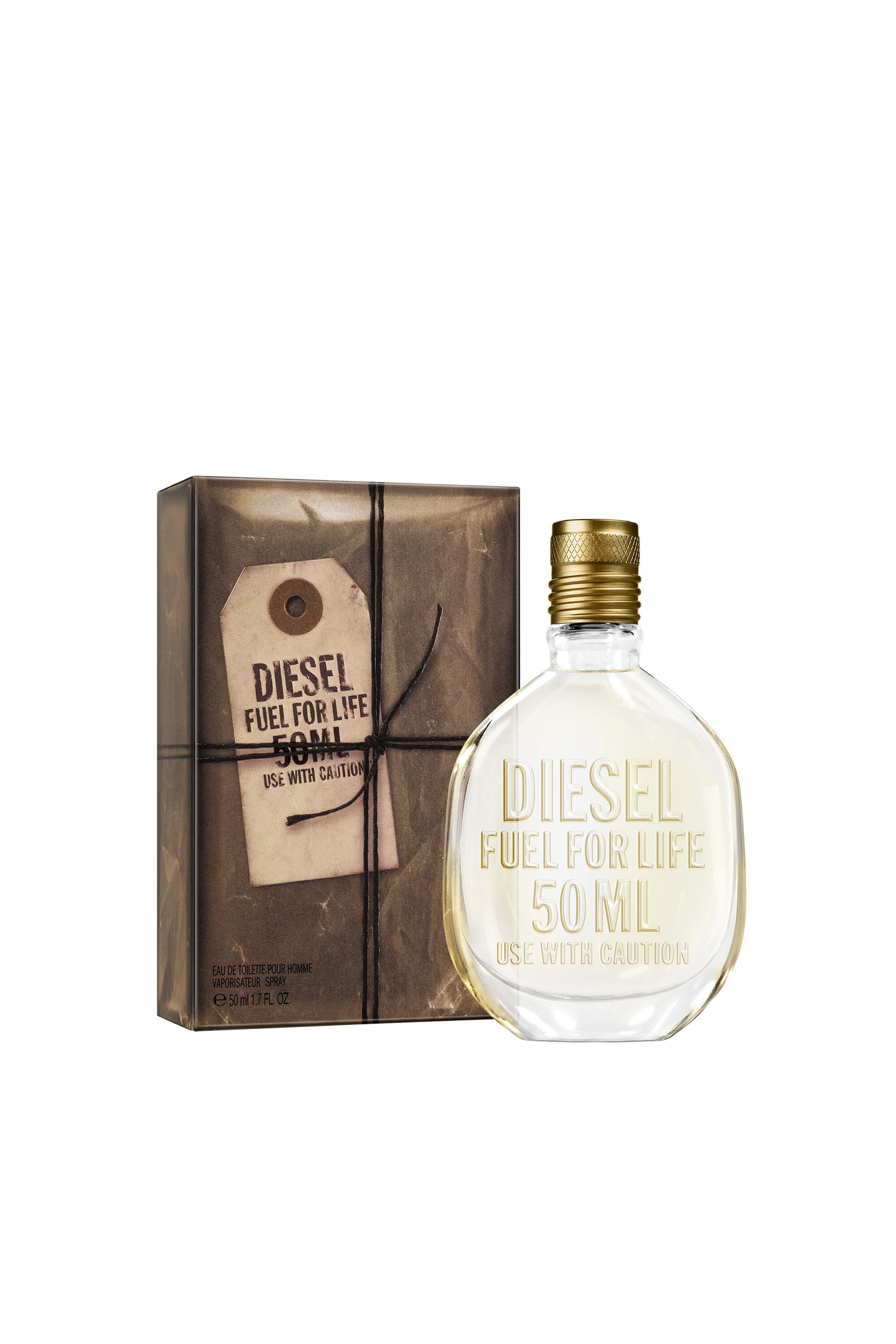 Men's Fuel For Life Man, 50ml, Eau De Toilette | Beige | Diesel