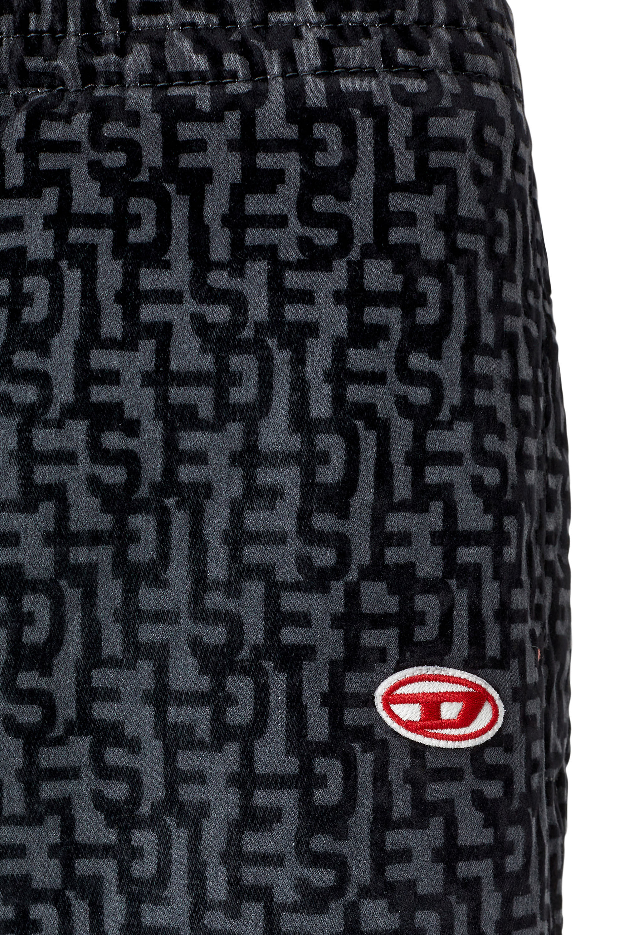 Diesel - D-Martians Track Denim 068AW Straight, Black/Dark grey - Image 6