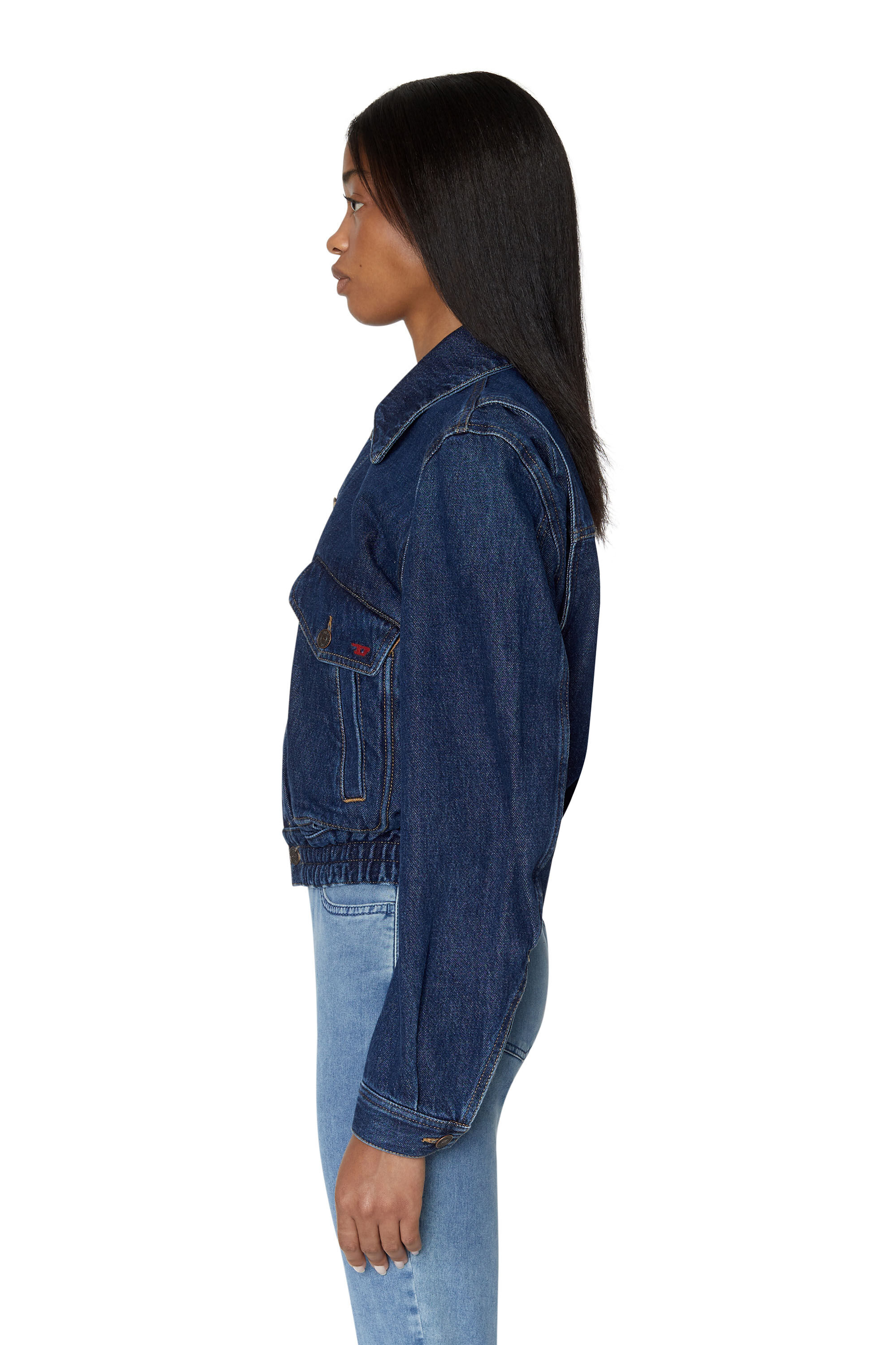 Diesel - DE-TRACY BOMBER JACKET, Dark Blue - Image 5