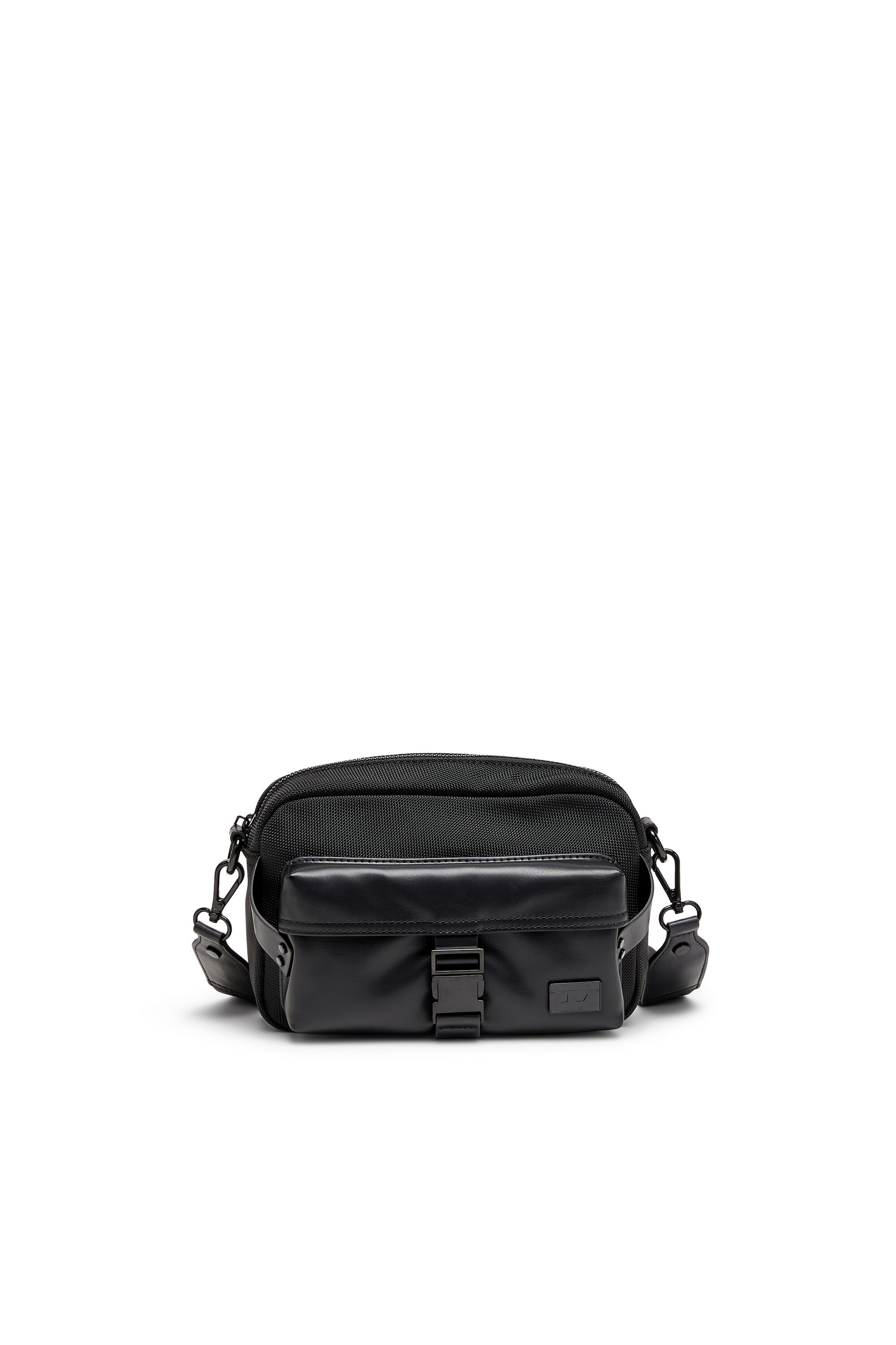 Women's Multi-Pkts - Crossbody bag in nylon with flap pocket