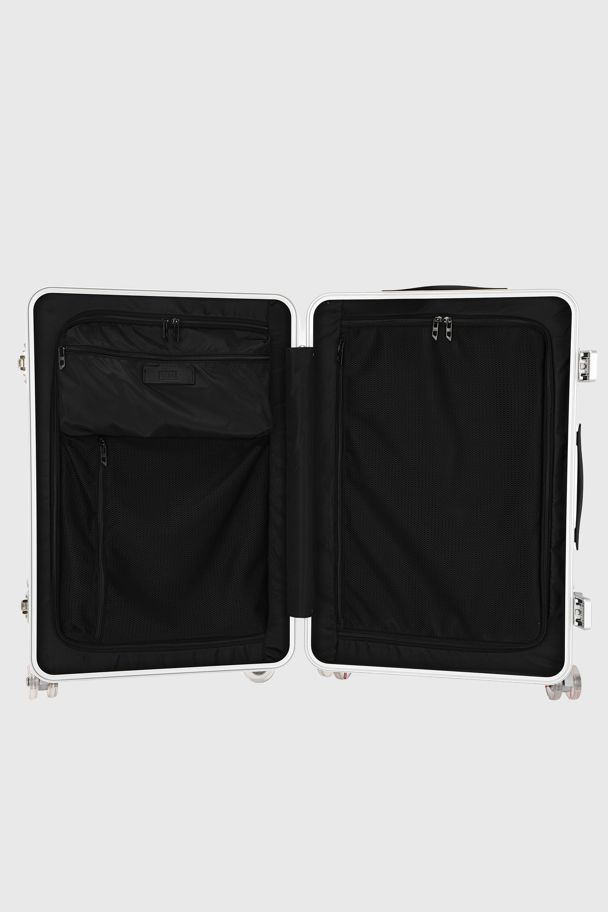 Diesel - DIESEL PC STRONG IMAGE TROLLEY- DSL003, Unisex's Rugged suitcase size M in Silver - 3