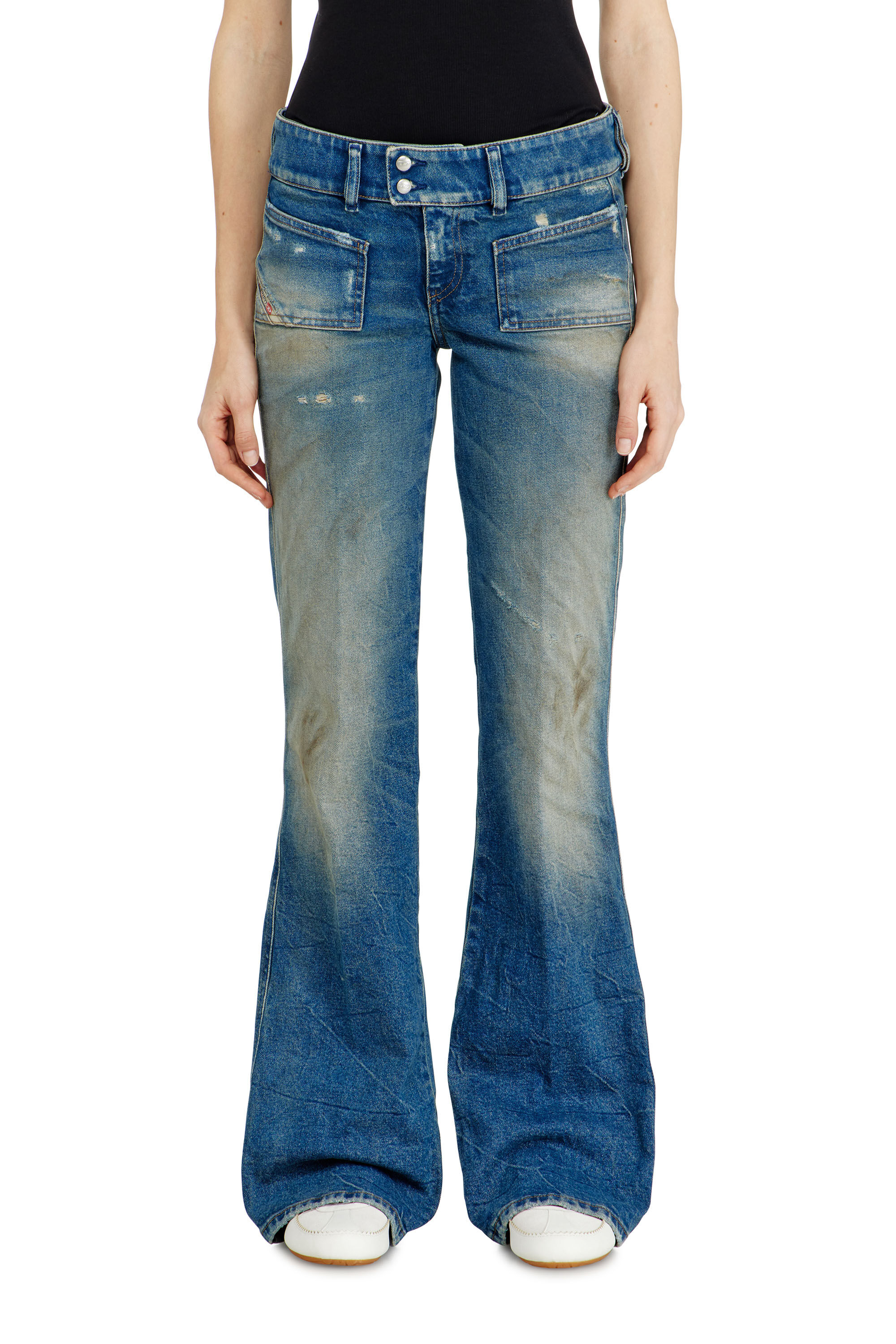 Women's Bootcut Jeans | Low Waist D-Hush | Medium blue | Diesel HU