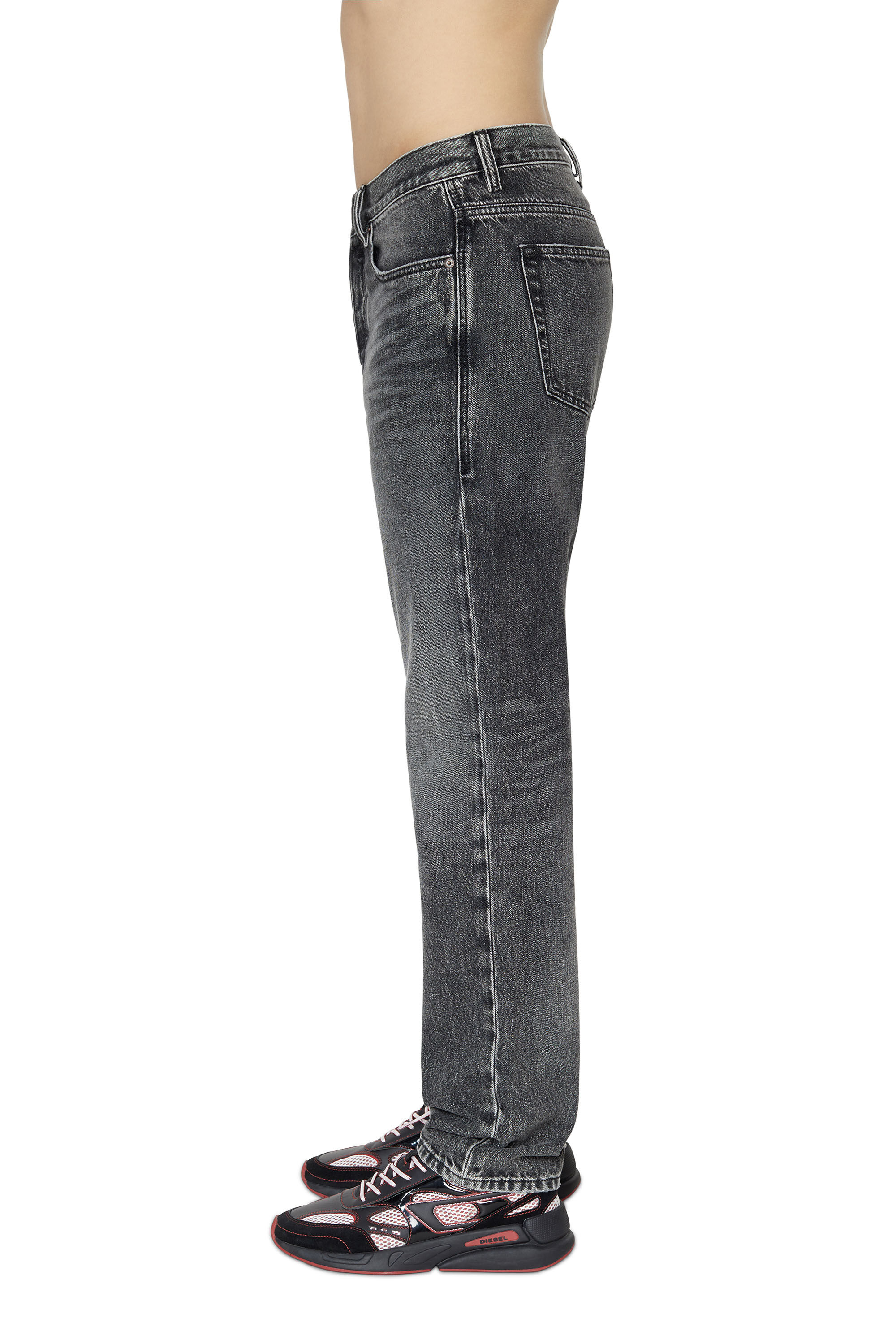 Diesel - 2020 D-VIKER 007C4 Straight Jeans, Black/Dark grey - Image 5