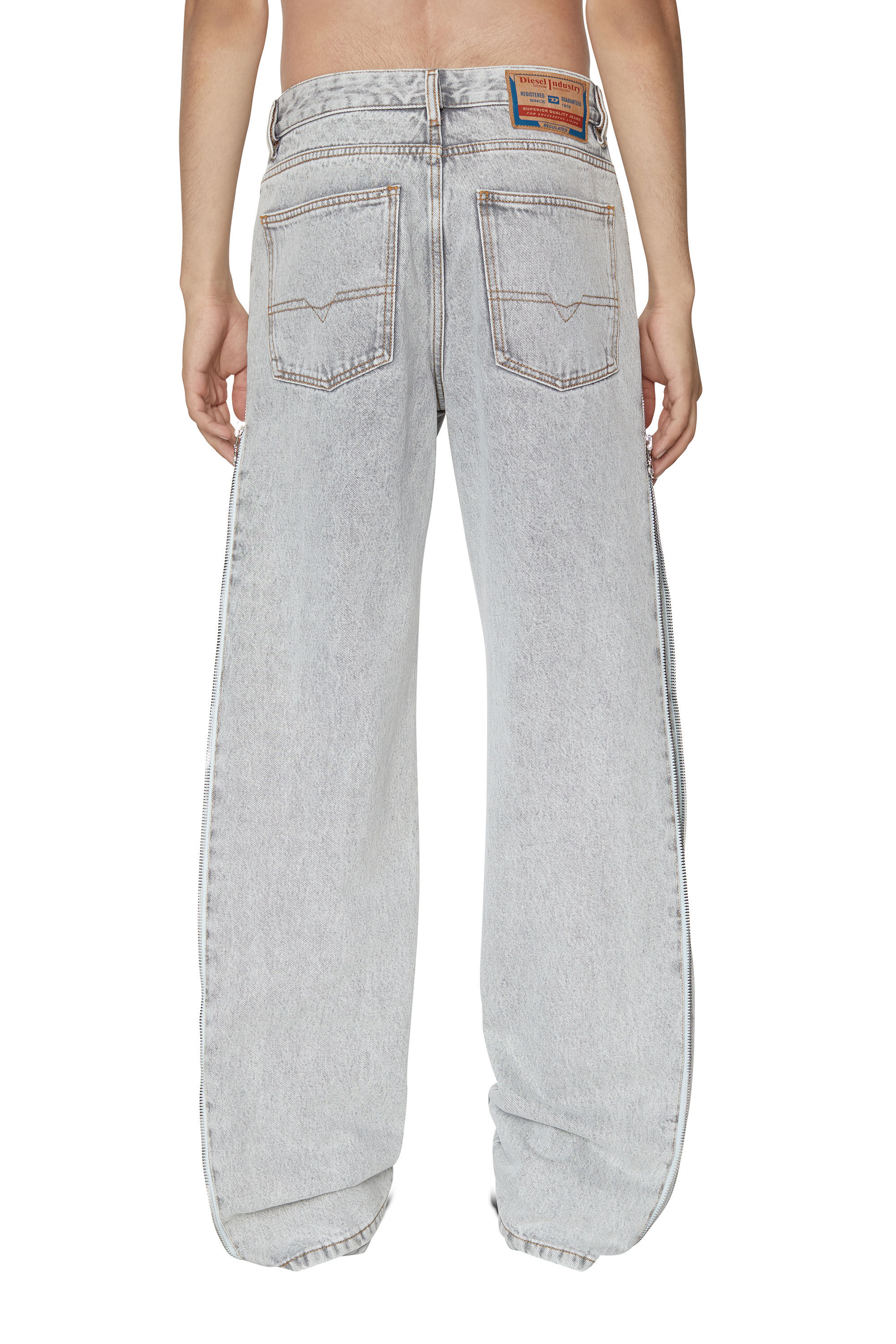 Diesel - 1955 D-Rekiv 007F8 Straight Jeans, Light Grey - Image 3