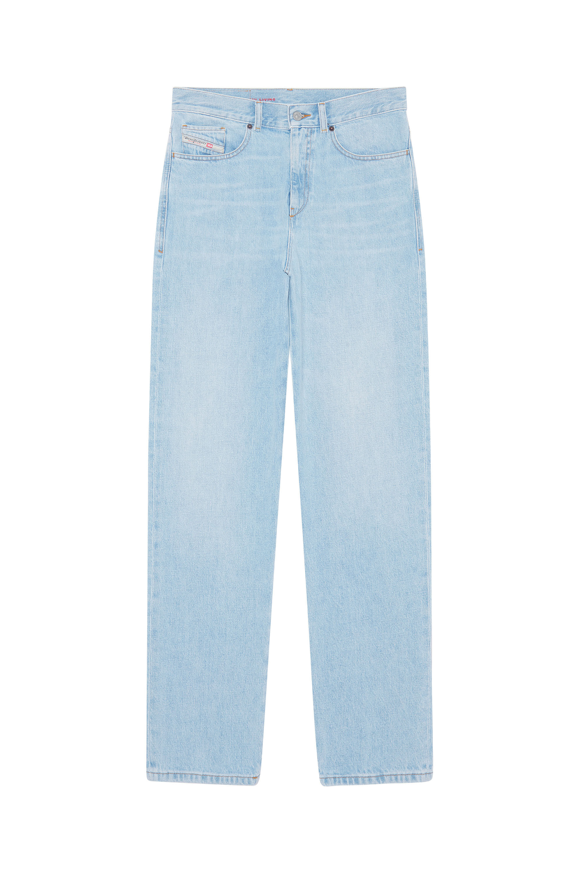 Diesel - 2016 D-Air 09D75 Boyfriend Jeans, Light Blue - Image 2