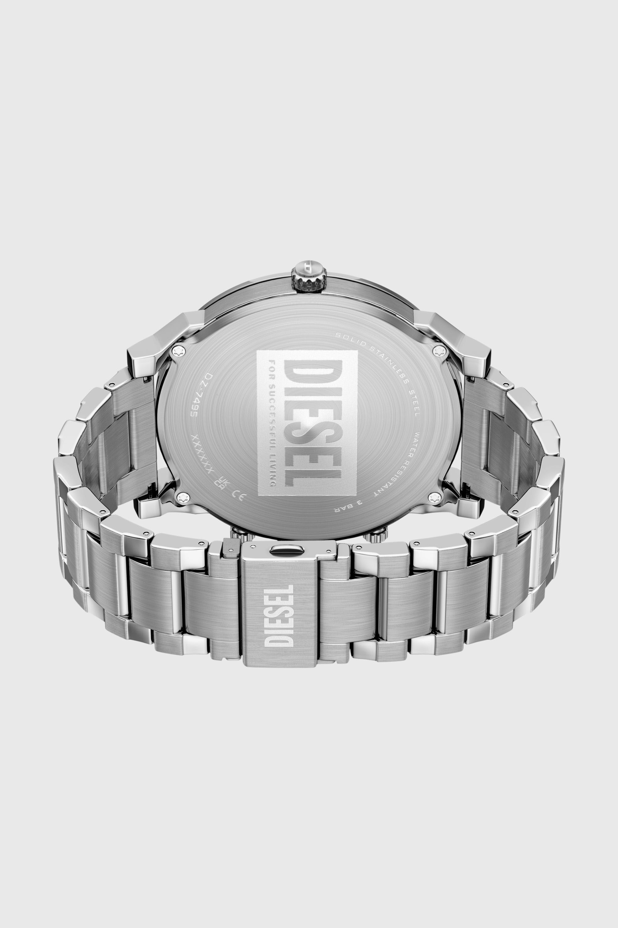 Diesel - DZ7495 WATCH, Man's Mr. Daddy Slim Stainless Steel Watch in Silver - 6