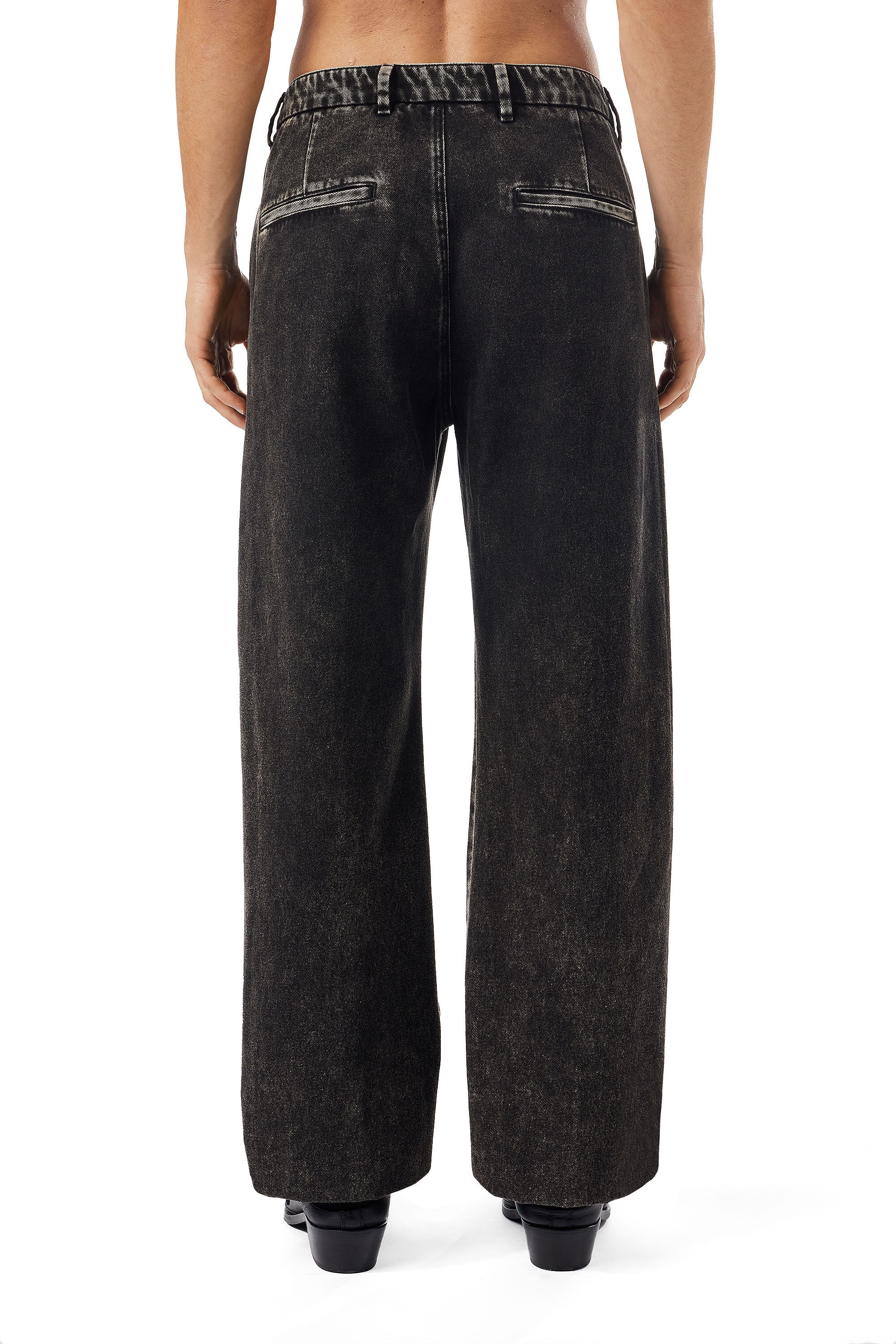 Diesel - D-Chino-Work 09B87 Straight Jeans, Black/Dark grey - Image 4