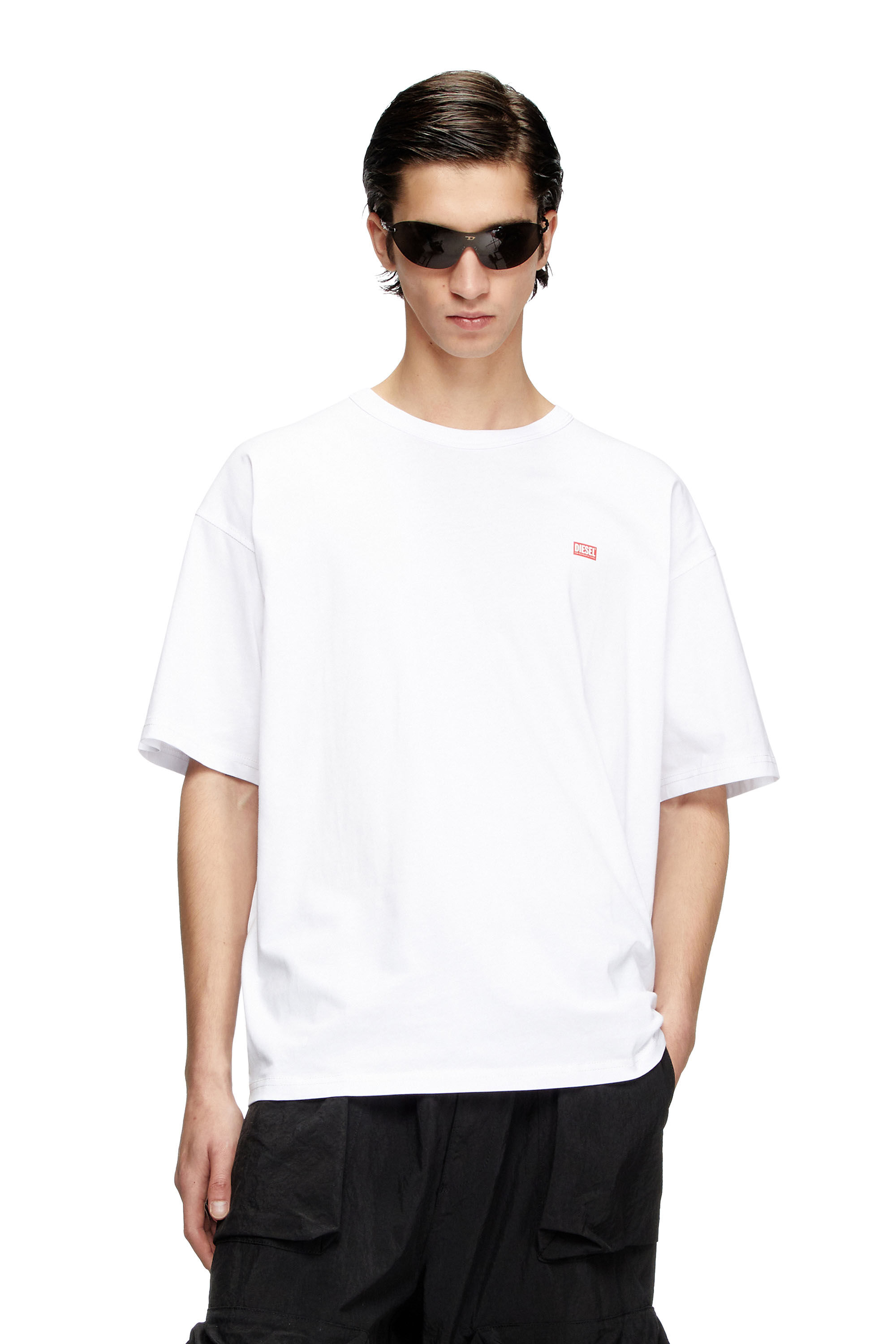 Men's T-shirt with small logo | White | Diesel