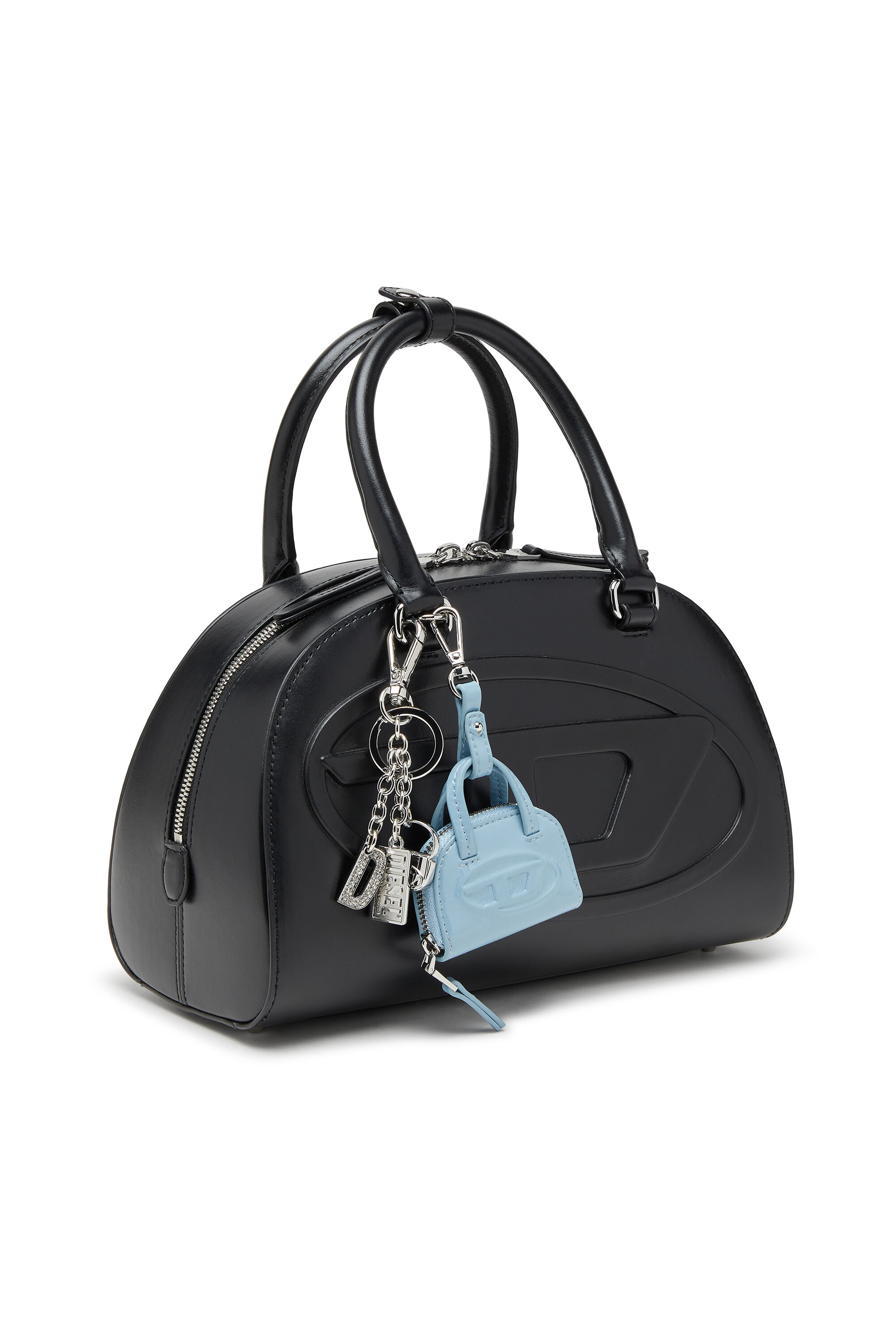 Women's Metal keyring with logo charms | Silver | Diesel {{Country}}