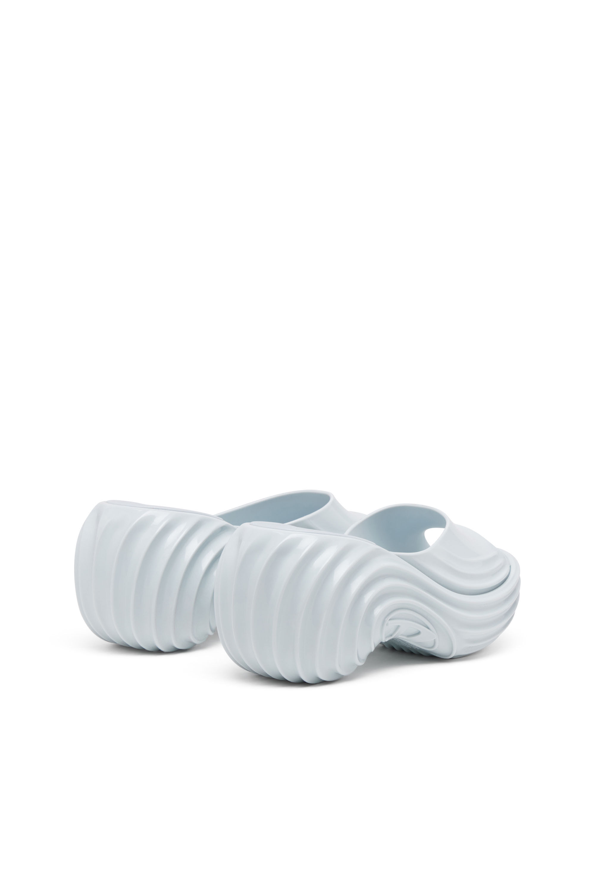 0406です Women's Platform mule in Melflex® | Blue | Diesel {{Country}}