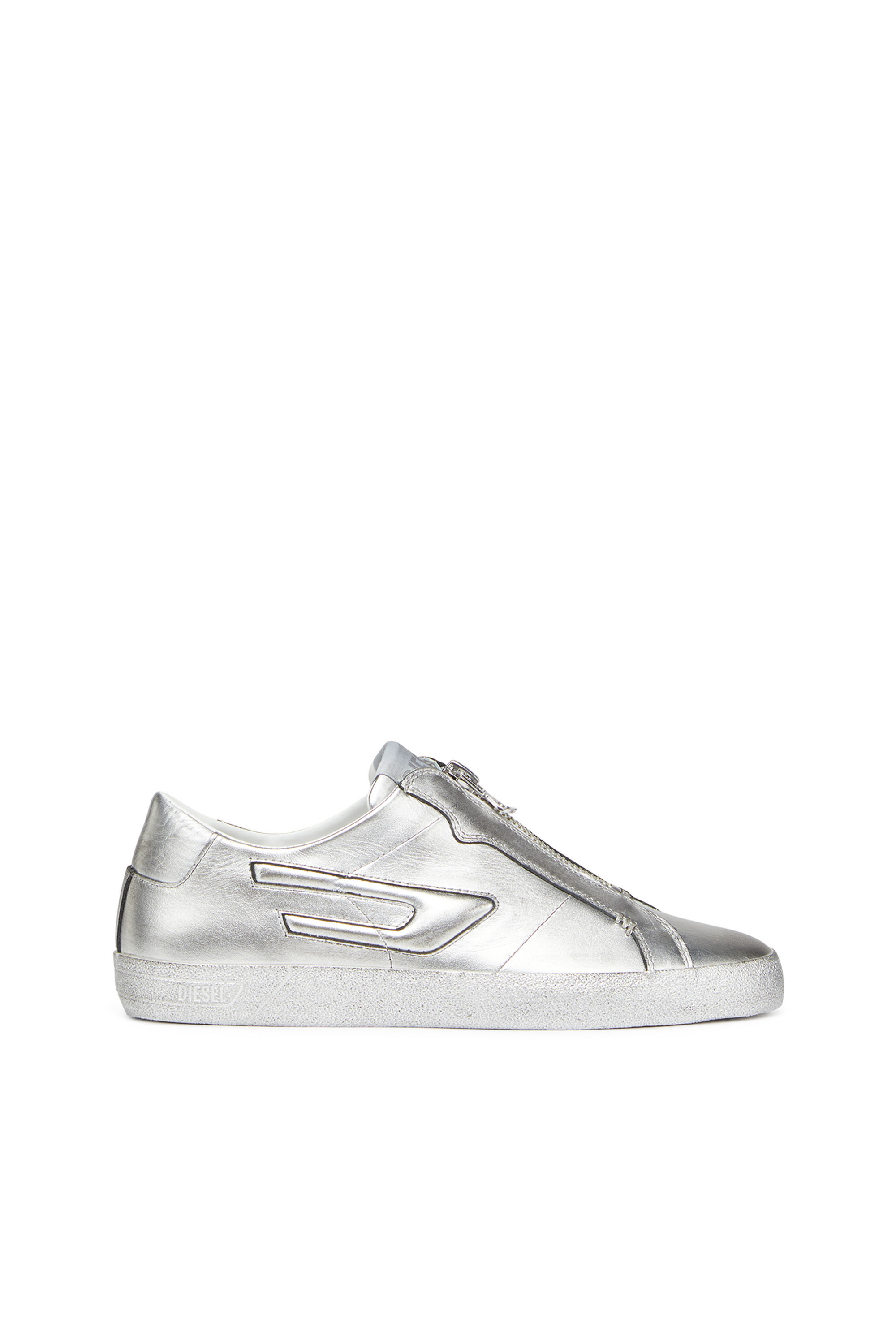 Diesel - S-LEROJI ZIP LOW W, Silver - Image 1