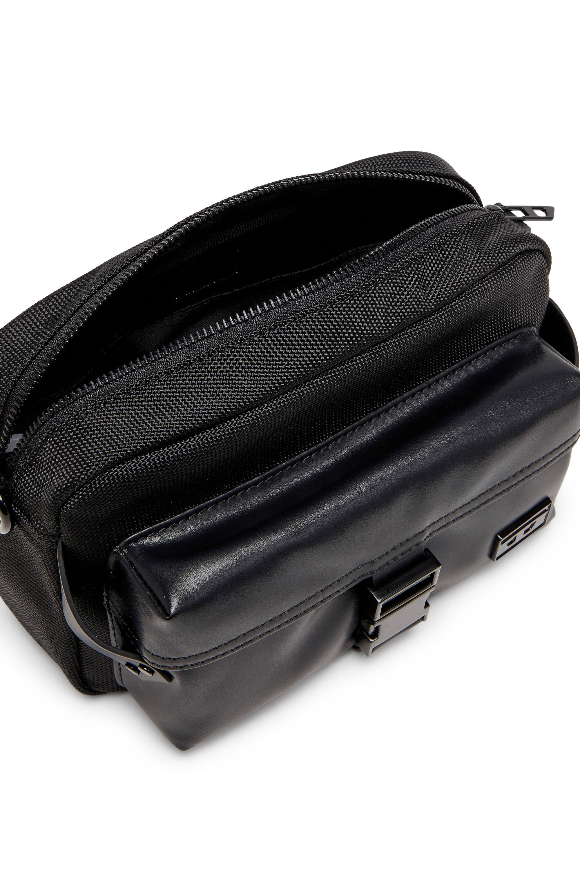 Women's Multi-Pkts - Crossbody bag in nylon with flap pocket Women's Multi-Pkts - Crossbody bag in nylon with flap pocket