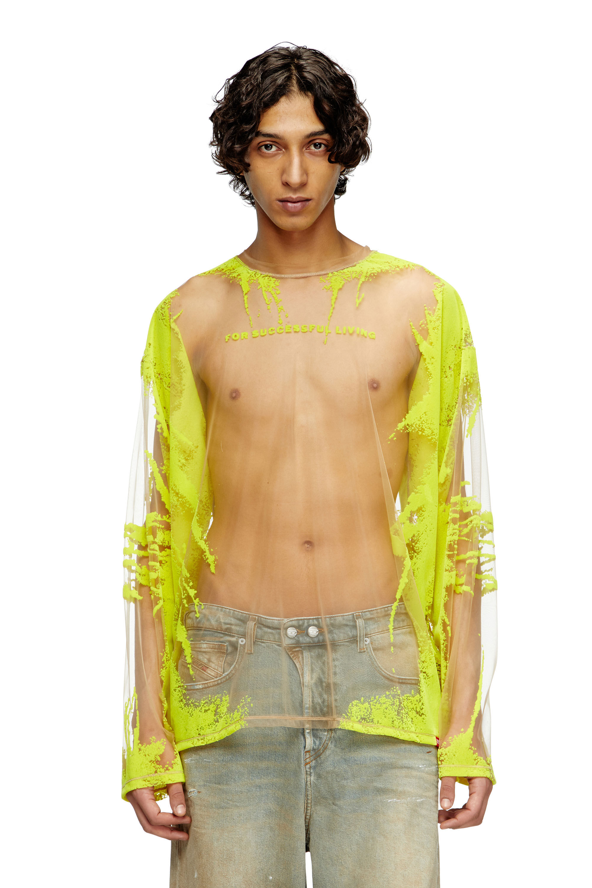 Tシャツ・カットソー RONRON SMOKED FLARE T SHIRT SOFT YELLOW RR25BST1490SY Traction Vintage Terry Ss T-Shirt Sunset Yellow – Rhythm US