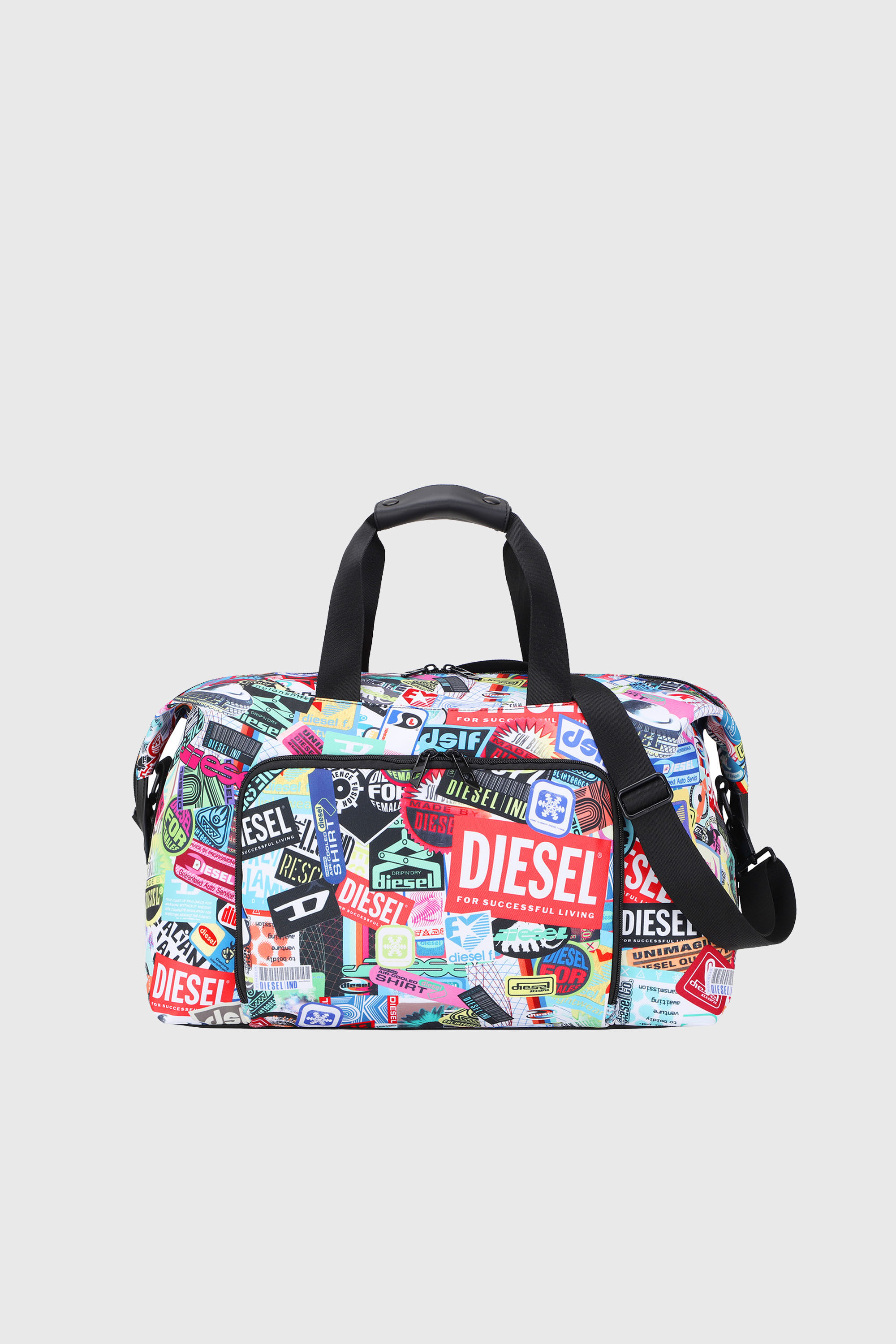 Diesel - DIESEL PC PRINTED DUFFLE-STICKERS- DSB00, Unisex's Pratical duffle bag with stickers in Multicolor - 2