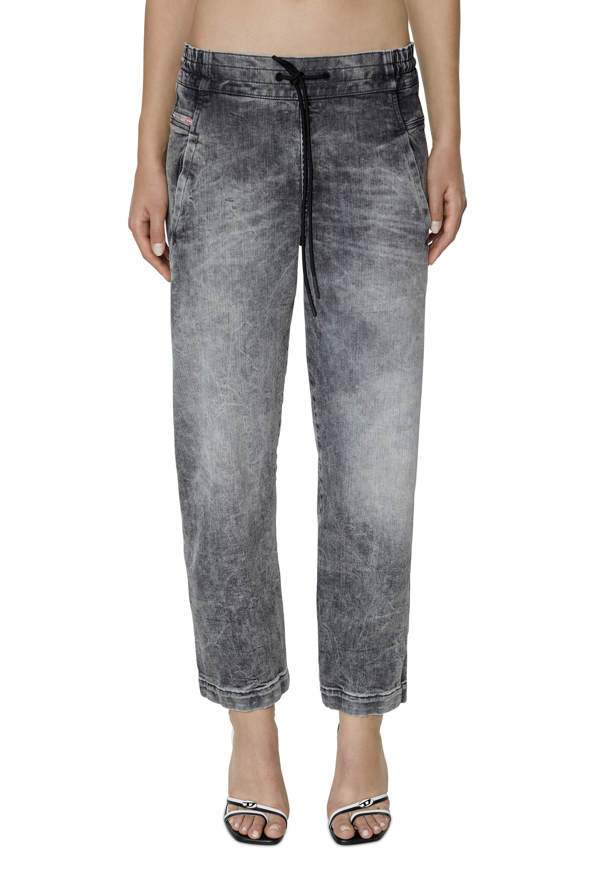 Diesel - Krailey JoggJeans® 09D53 Boyfriend, Black/Dark grey - Image 3