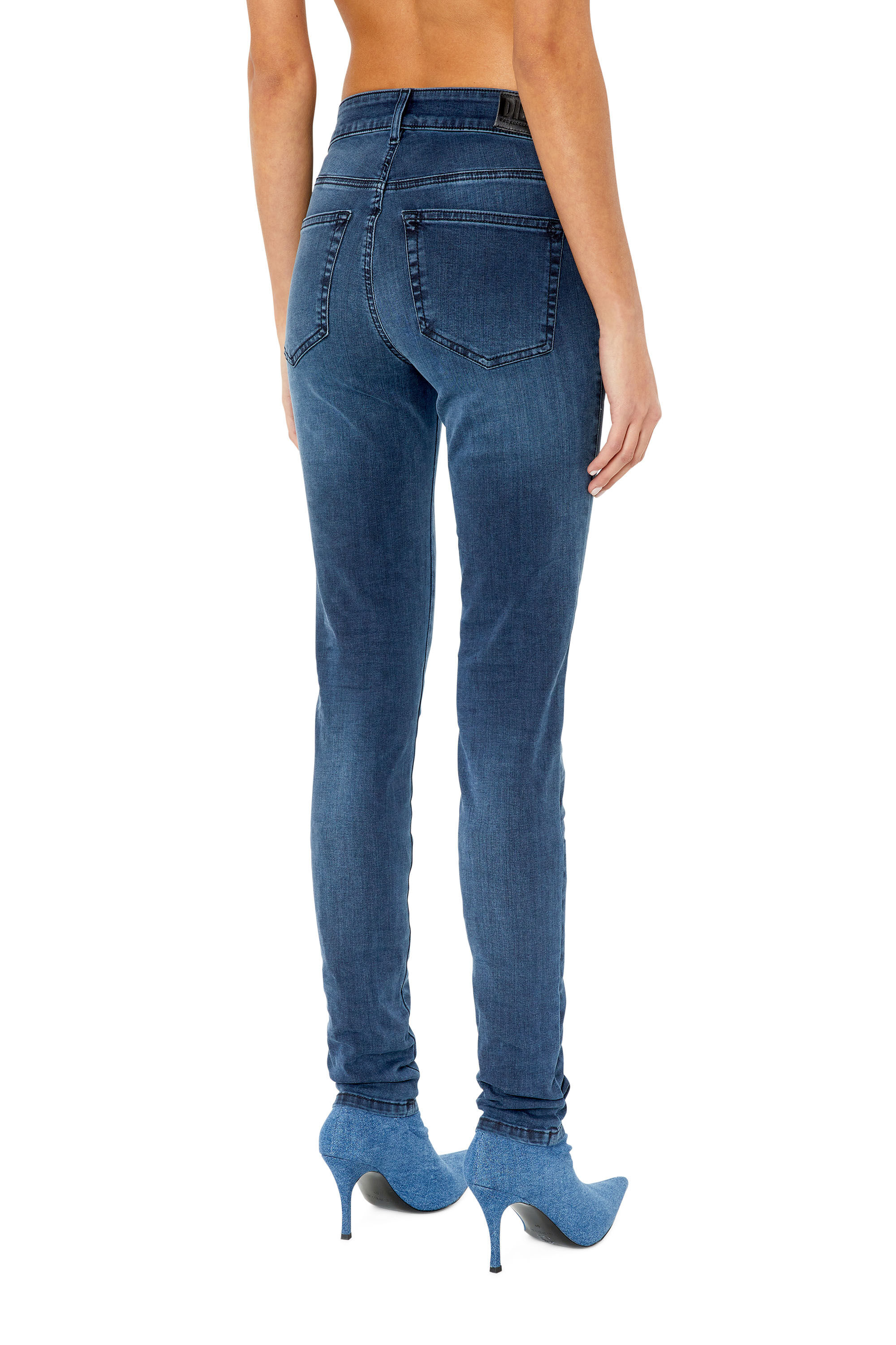Diesel - 2017 Slandy E84UT Super skinny Jeans, Dark Blue - Image 4