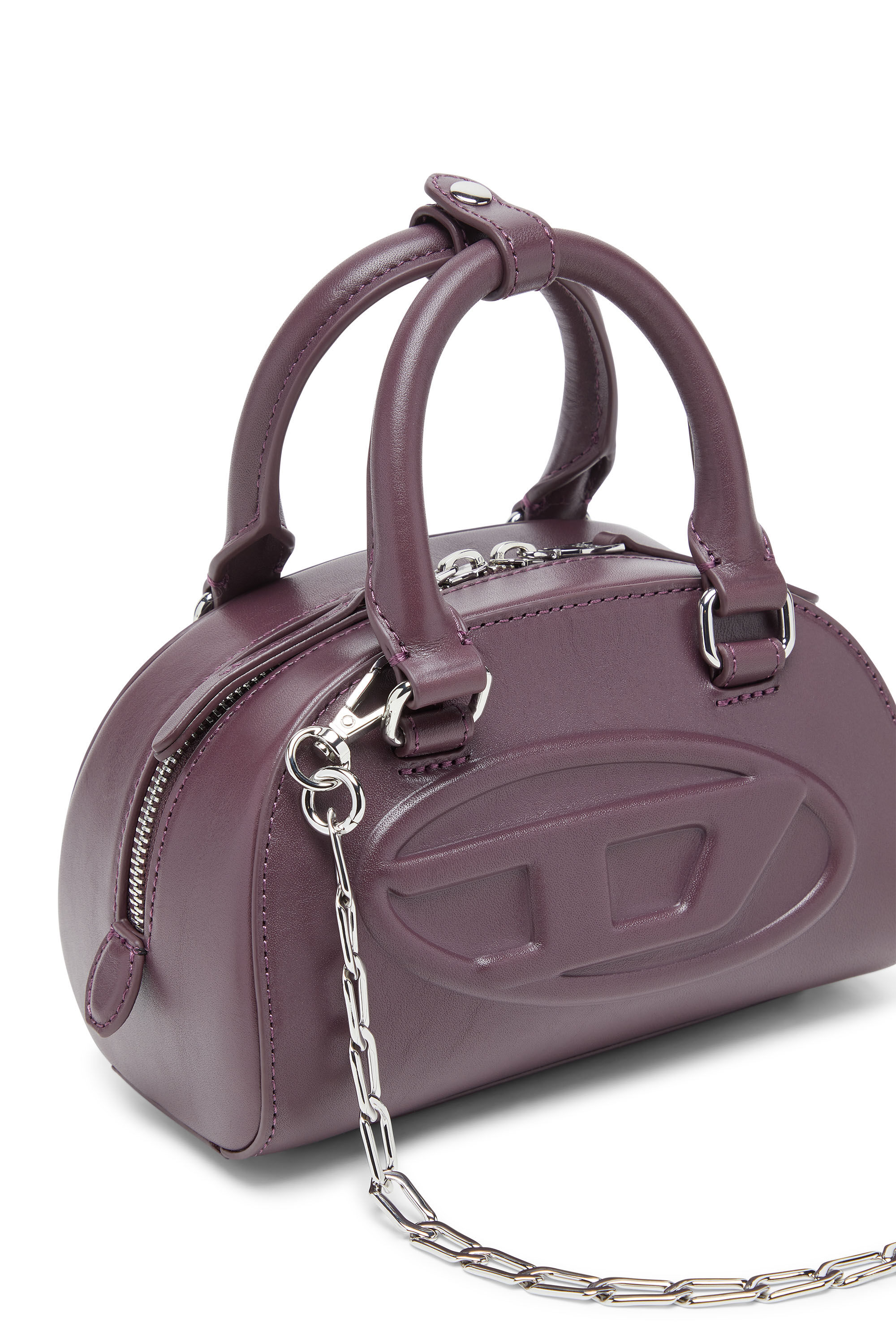 Women's 1DR Dome-Mini bowling bag in leather | Red | Diesel