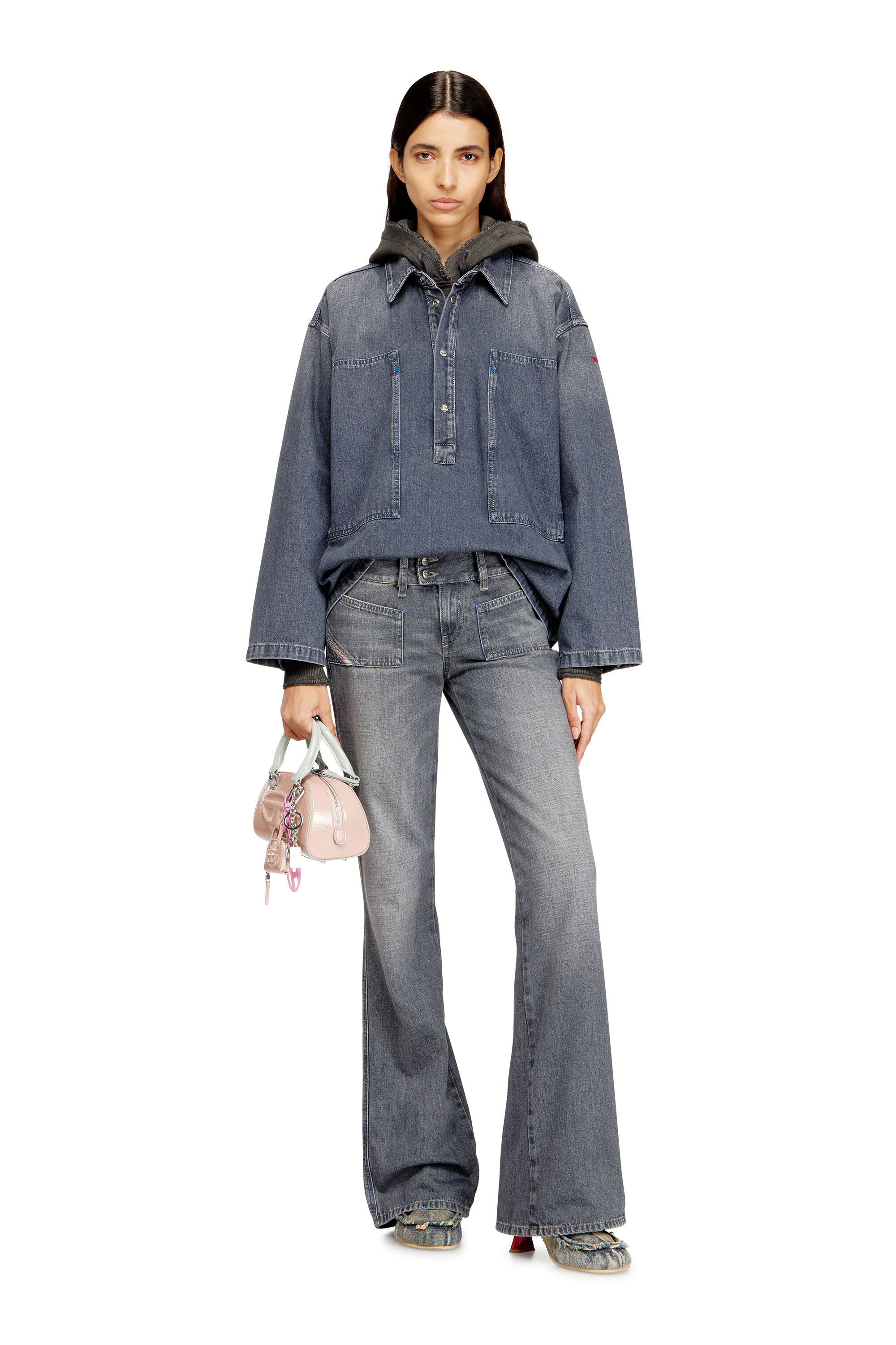 Women's Bootcut Jeans | Grey | Diesel D-Hush