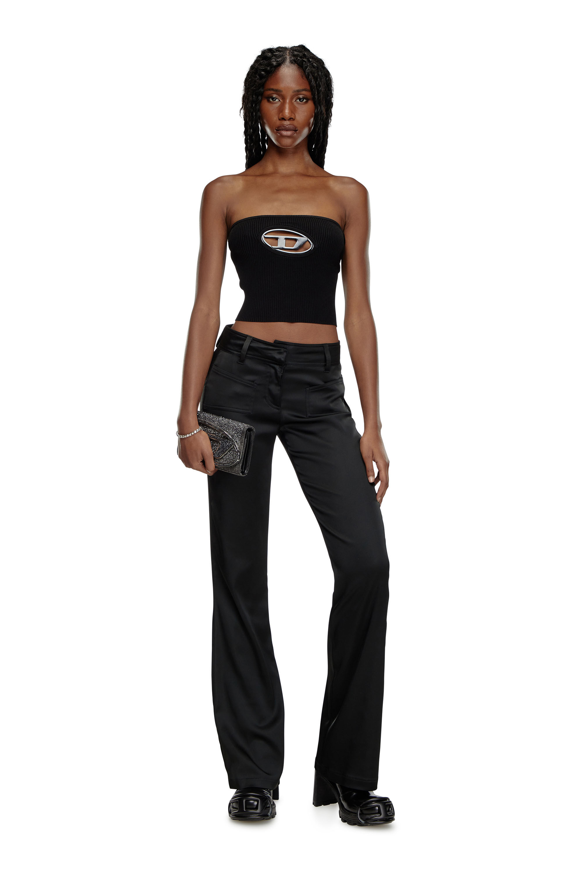 Ribbed Strapless Sweater Tube Top | Express